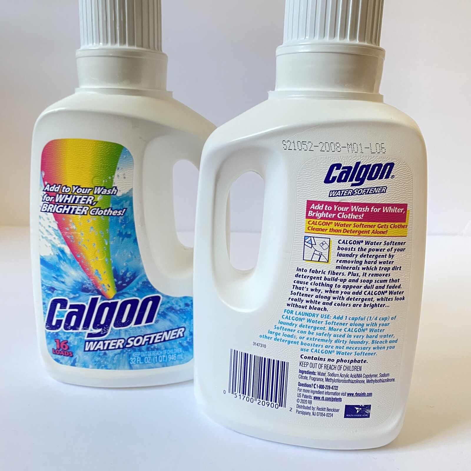 Calgon Liquid Water Softener Laundry Booster 32 Oz. Each Discontinued – Lot of 2