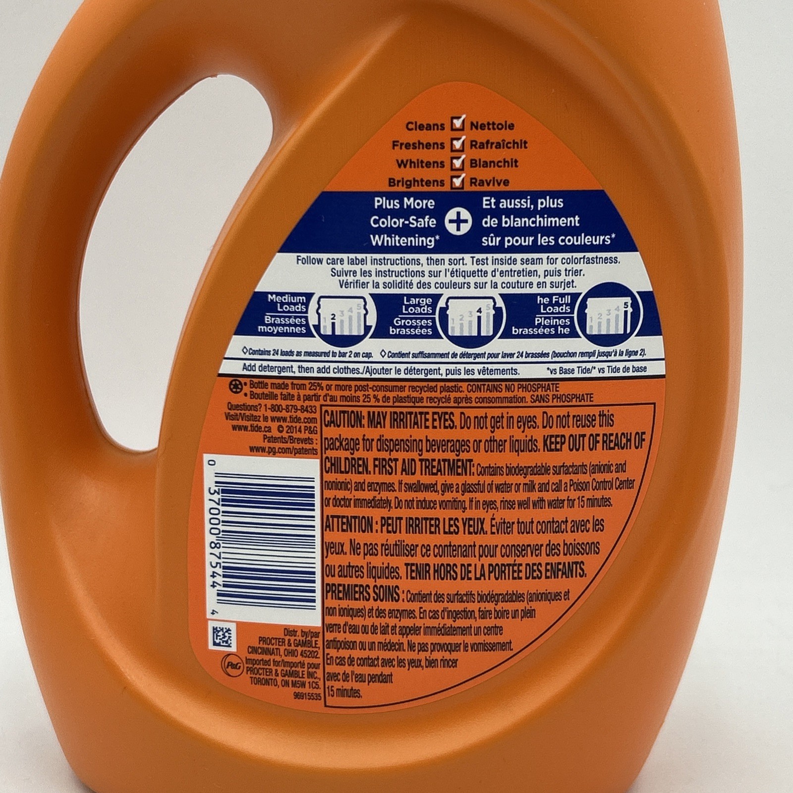 Tide Plus Bleach Alternative Laundry Detergent Original – 46 Fl Oz