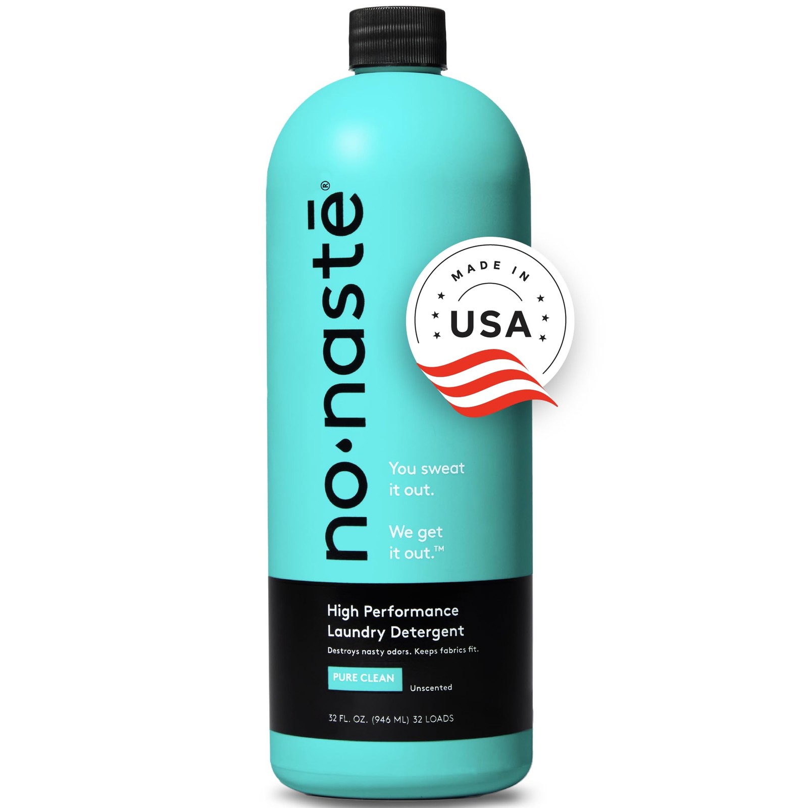Nonaste Pure Clean Activewear Laundry Detergent (32 Fl 32 Oz (Pack of 1)