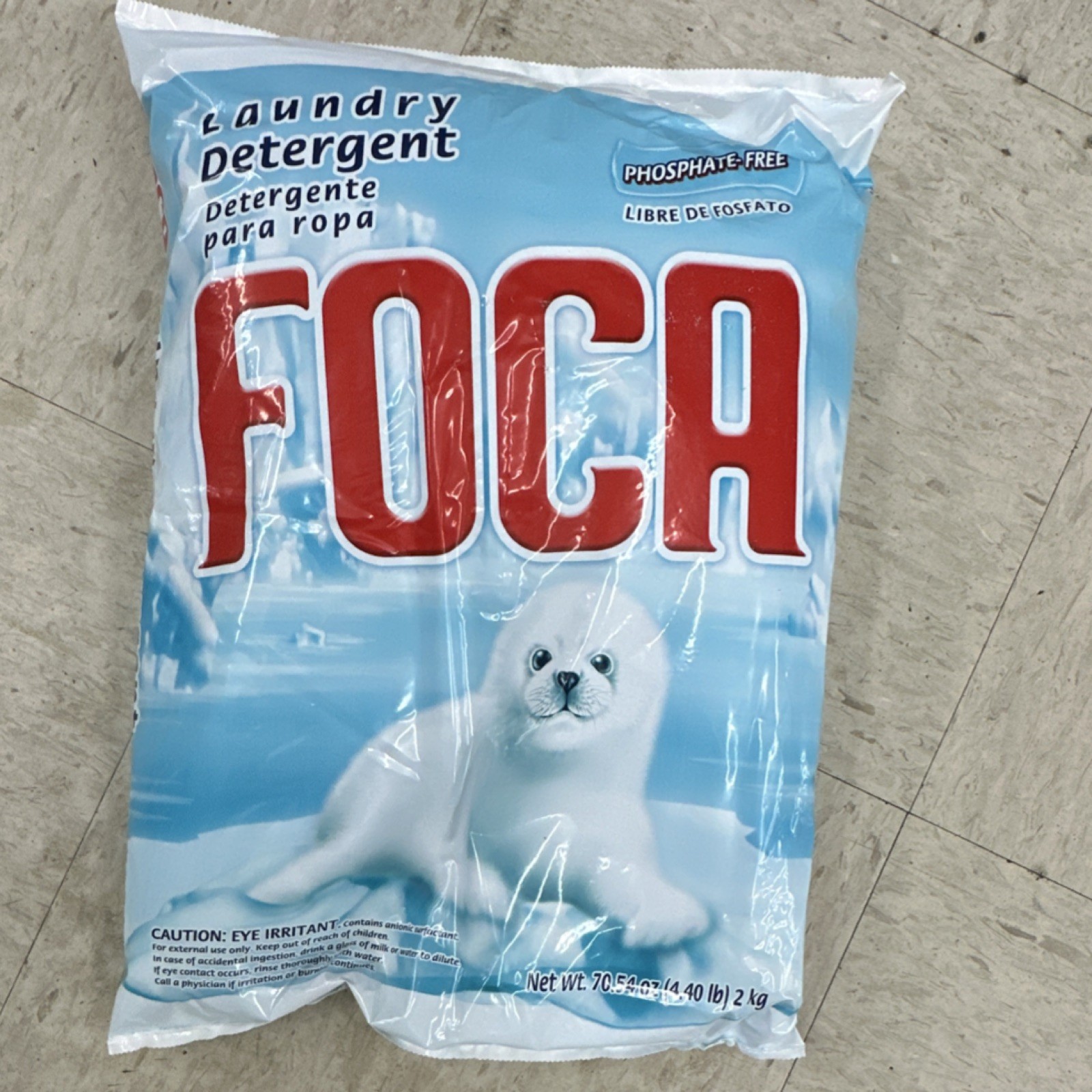 Foca Laundry Detergent Powder Phosphate-Free Washing Machine 2 kg