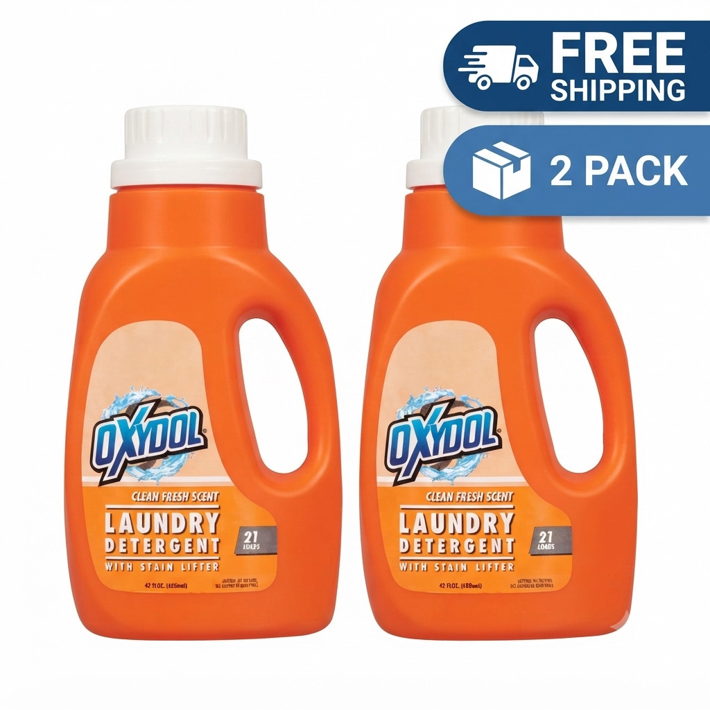2 Pack LA’s Totally Awesome Stain Lifter Liquid Laundry Detergent 42 fl oz Fresh
