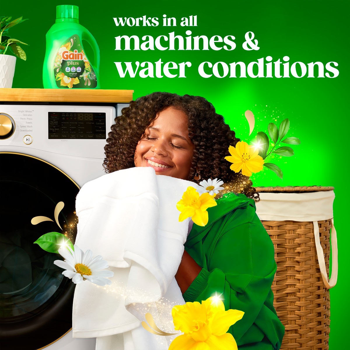 Gain Original Plus Liquid Laundry Detergents 129 Loads – 170oz