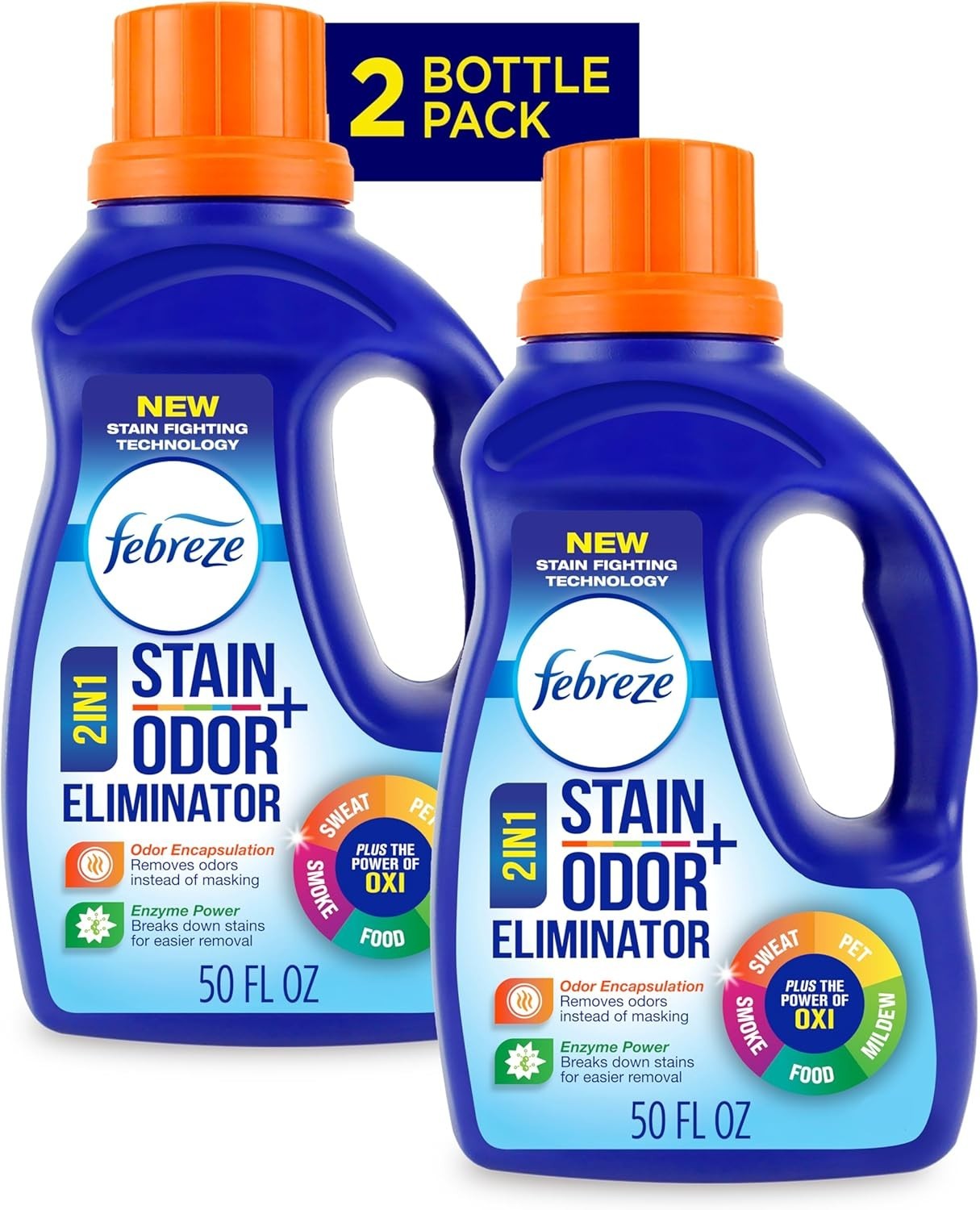 Febreze Laundry Detergent Additive, Original Strength In 50 Fl Oz Pack of 2