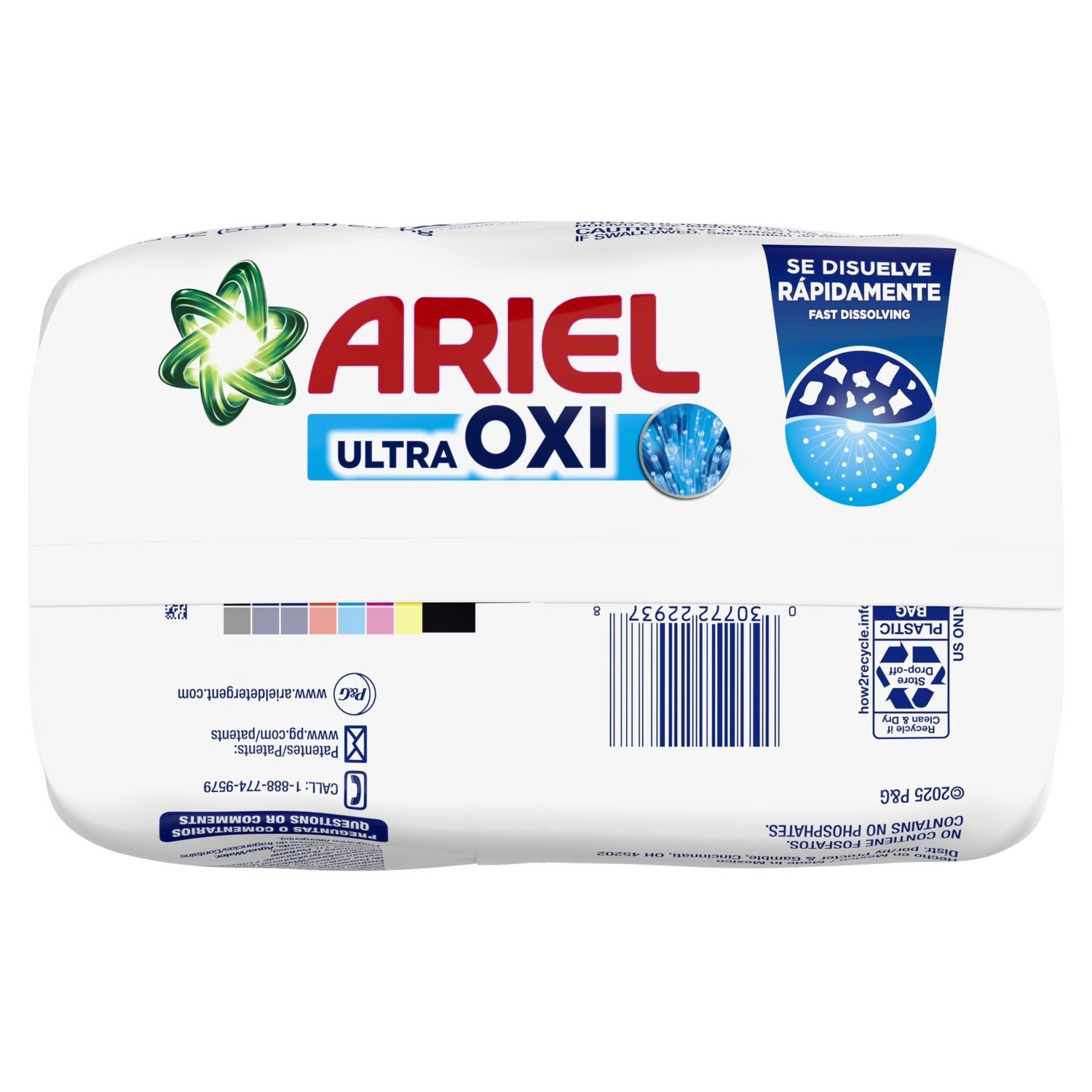 Ariel Ultra Oxi Powder Laundry Detergent Original Scent 2.7 kg 60 Loads Stain