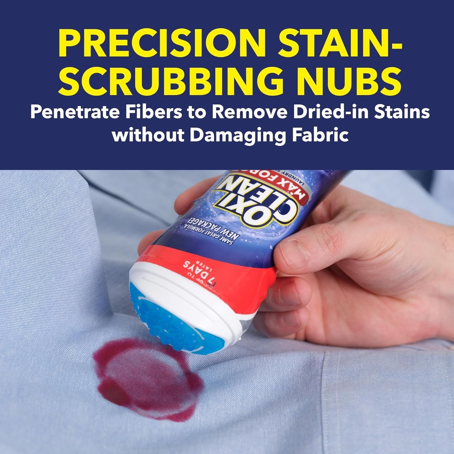 Laundry Stain Remover Gel Stick for Tough Stains on Machine Washable Fabrics