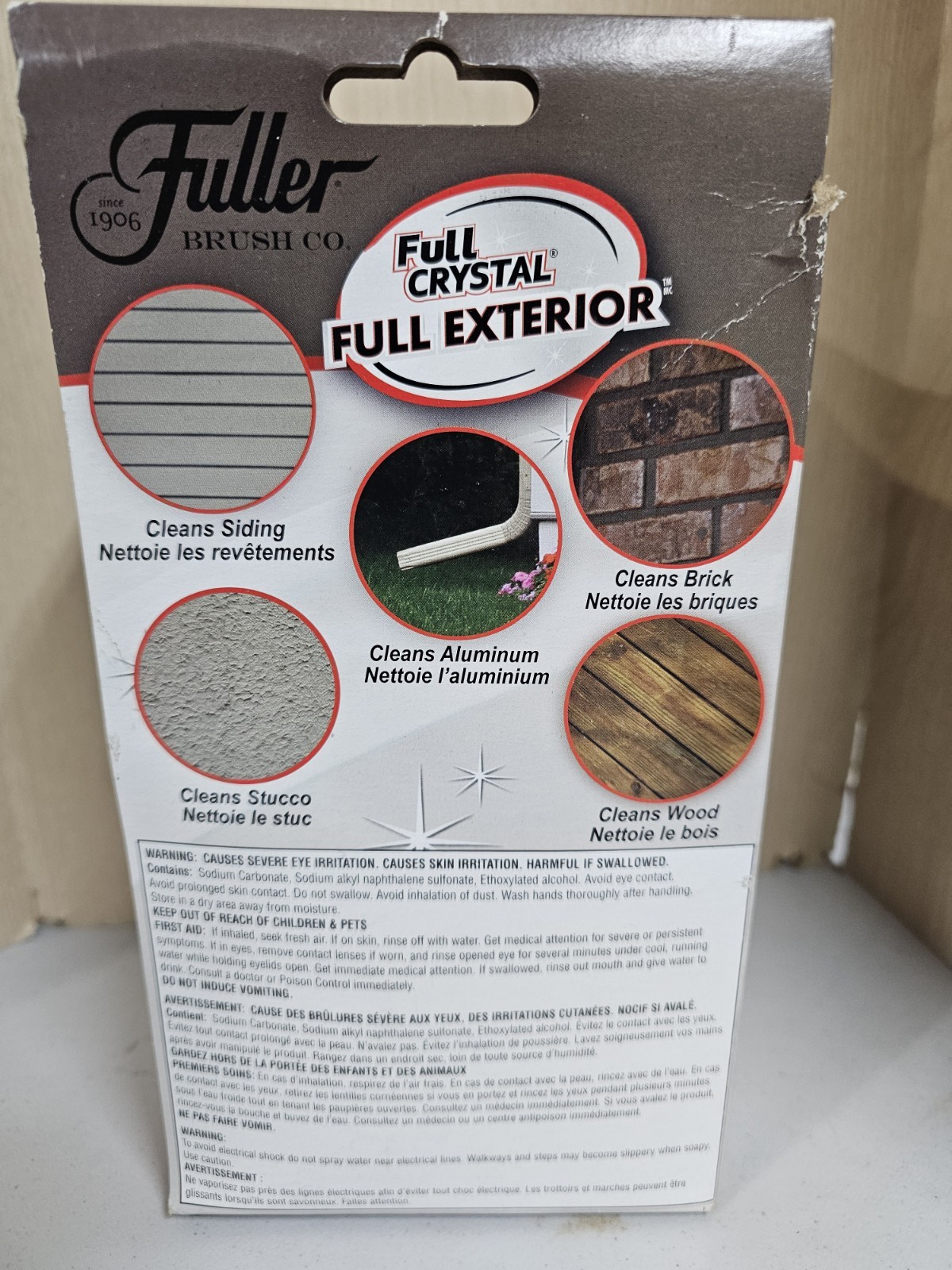 Fuller Full Crystal Exterior Wash Clean Aluminum, Vinyl, Brick, Wood CANADA