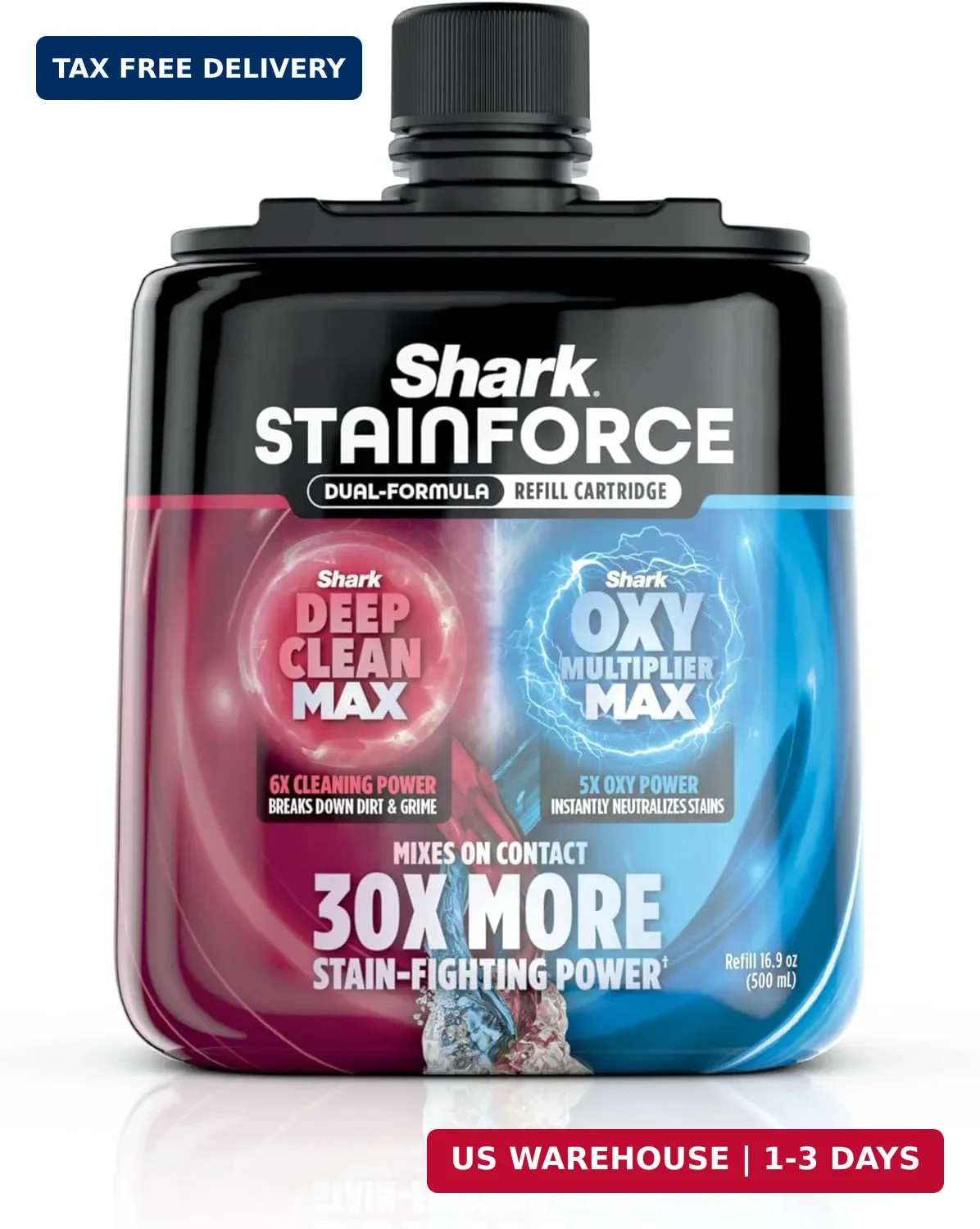 Shark StainForce Single Refill Cartridge, Stain & Odor Remover, HXCM500 | Dual-F