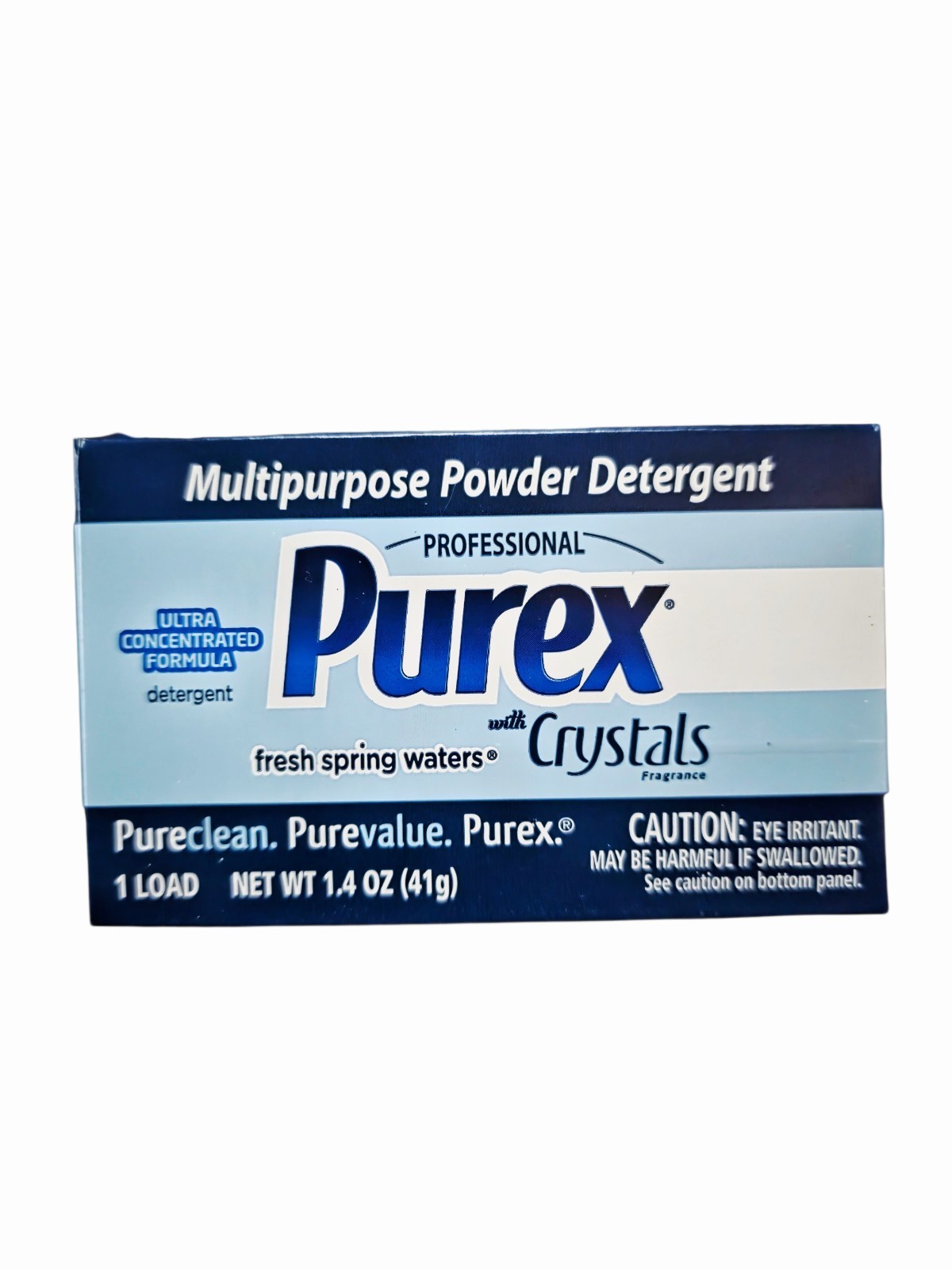Lot of 6 Purex Crystals Powder Detergent Fresh Spring Waters 1 Load Each NIP