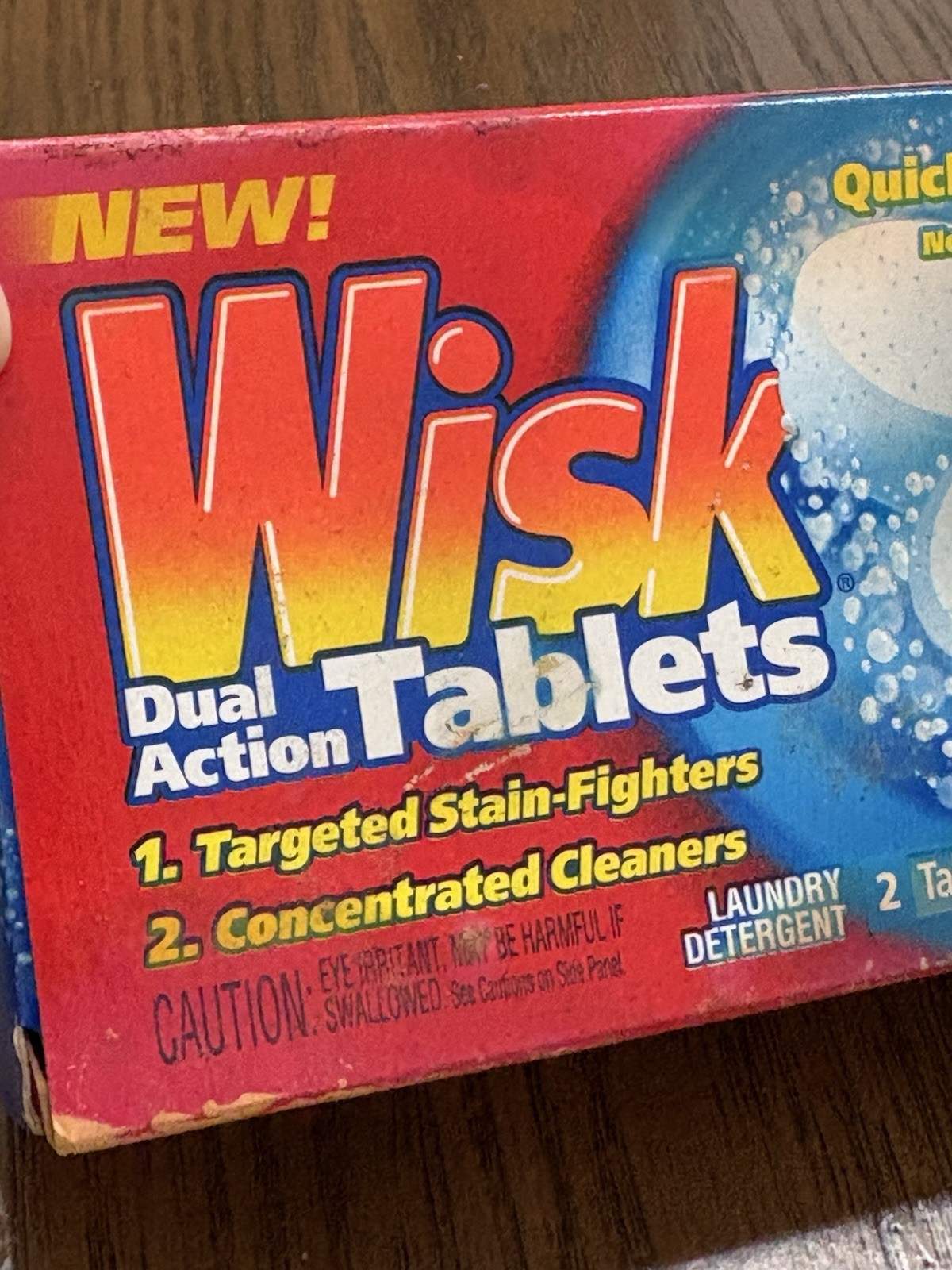 Wisk Laundry Detergent Dual Action Tablets Laundry Detergent 2 Pack New Prop
