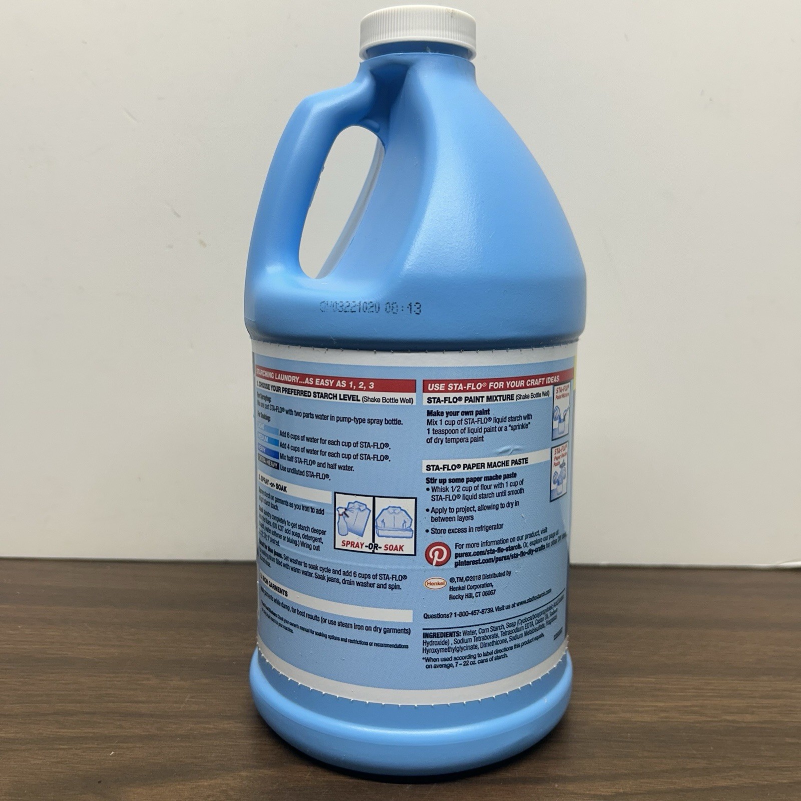 Purex Sta-Flo Liquid Starch Concentrated 64 Fl Oz – Lot Of 4 – Great for Crafts