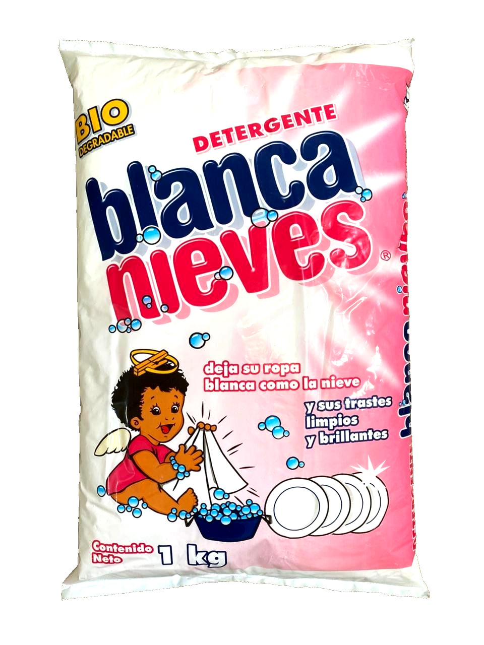 Authentic Mexican BLANCA NIEVES Detergent Biodegradable 1kg/ 2.2lbs