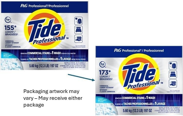 Tide Professional Powder Laundry Detergent 197oz Bulk Stain Removal for Busin…