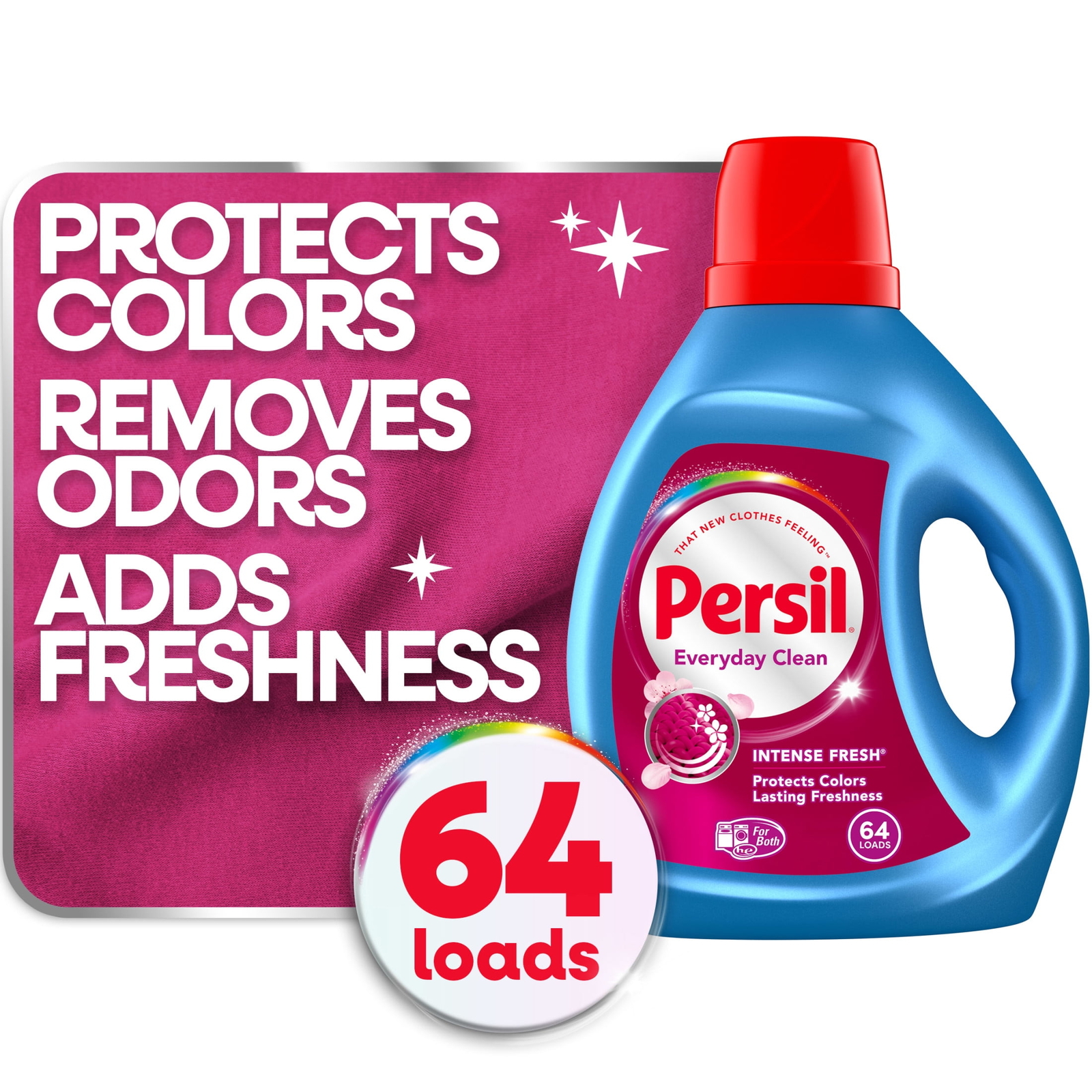 Liquid Laundry Detergent, Intense Fresh, 84 fl oz, 64 Loads