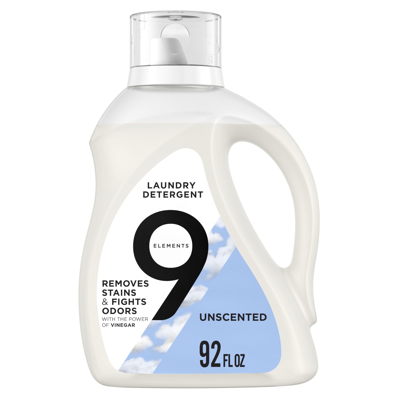 Natural Liquid Laundry Detergent Unscented 92 Fl Oz Vinegar Powered