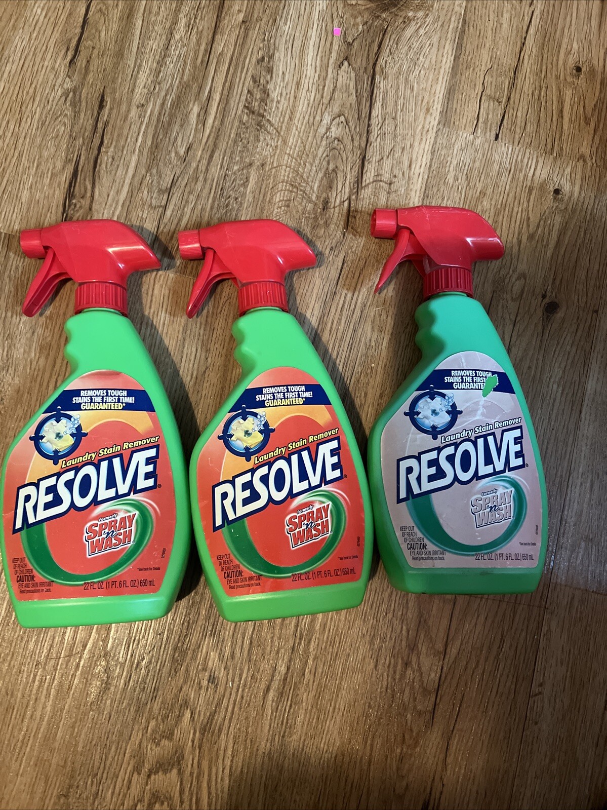 Resolve Pre-Treat Laundry Stain Remover, Spray n’ Wash, 22 oz NEW Lot Of 3