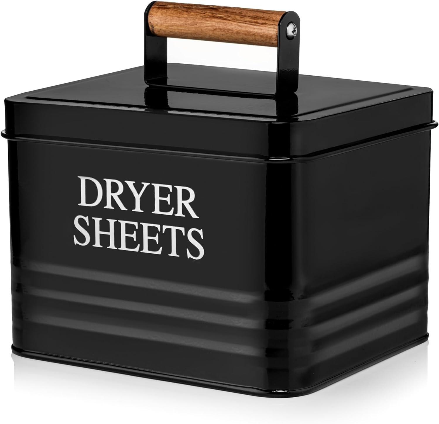 Modern Farmhouse Metal Laundry Dryer Sheets Holder Fabric Softener Dispenser wit