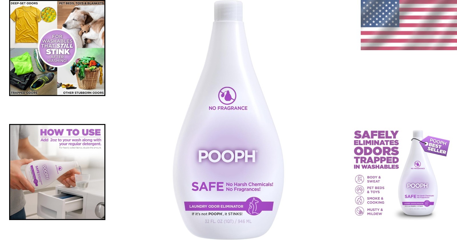 16 Load 32oz Laundry Odor Fighter: Removes Stains Without Harsh Chemicals