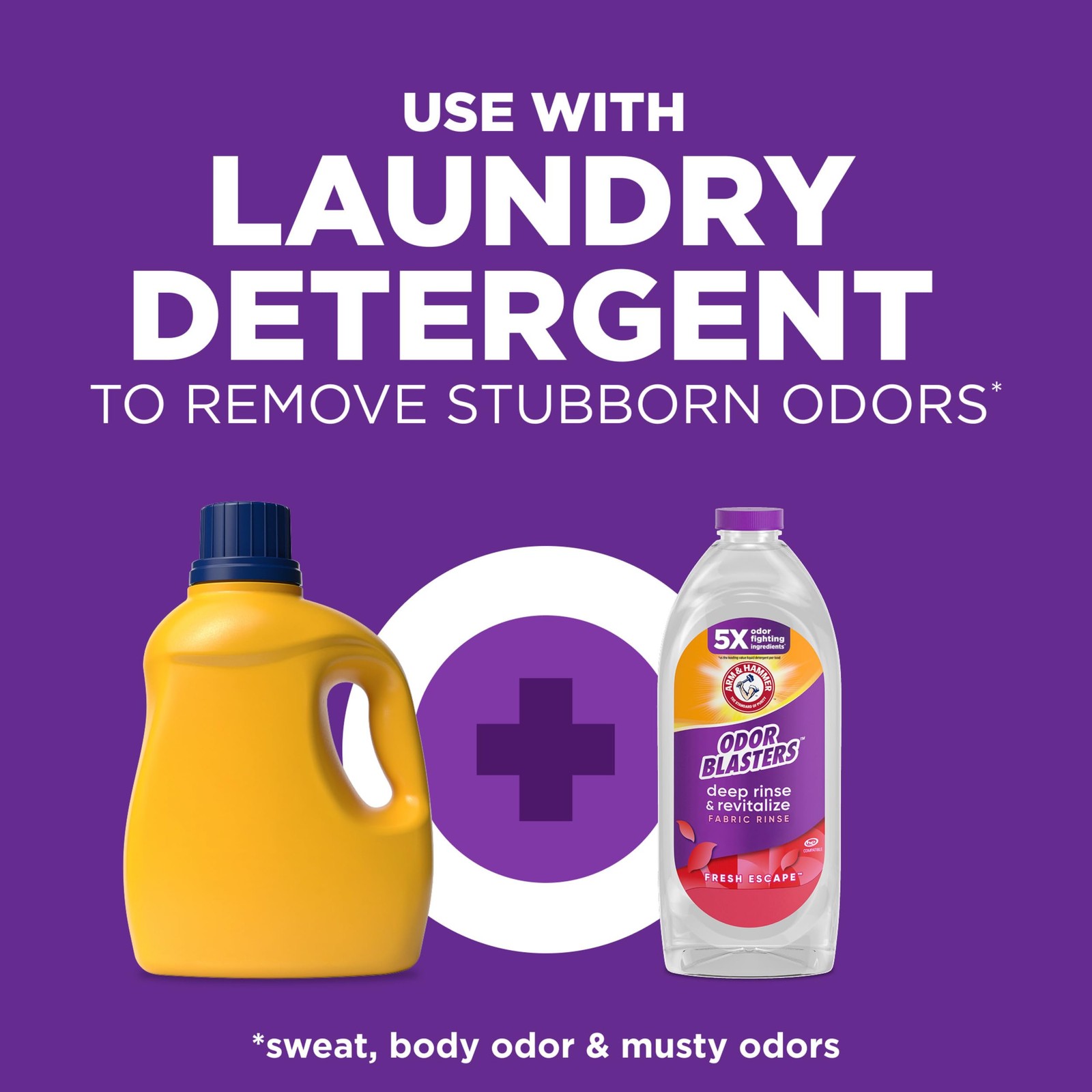 ARM & HAMMER Odor Blasters Fabric Rinse, Fresh Escape 50 Fl Oz (Pack of 1)