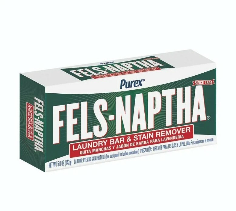 Pack of 12 Purex Fels Naptha Laundry Cleaning Bar and Stain Remover 5 Ounce