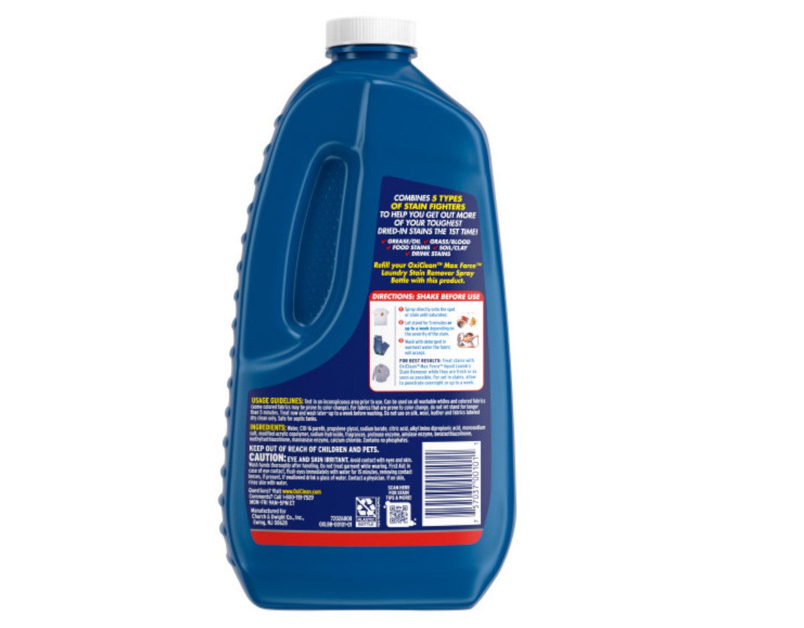 OxiClean Max Force Laundry Stain Remover Spray Refill, 48 fl oz​ – 2 Pack