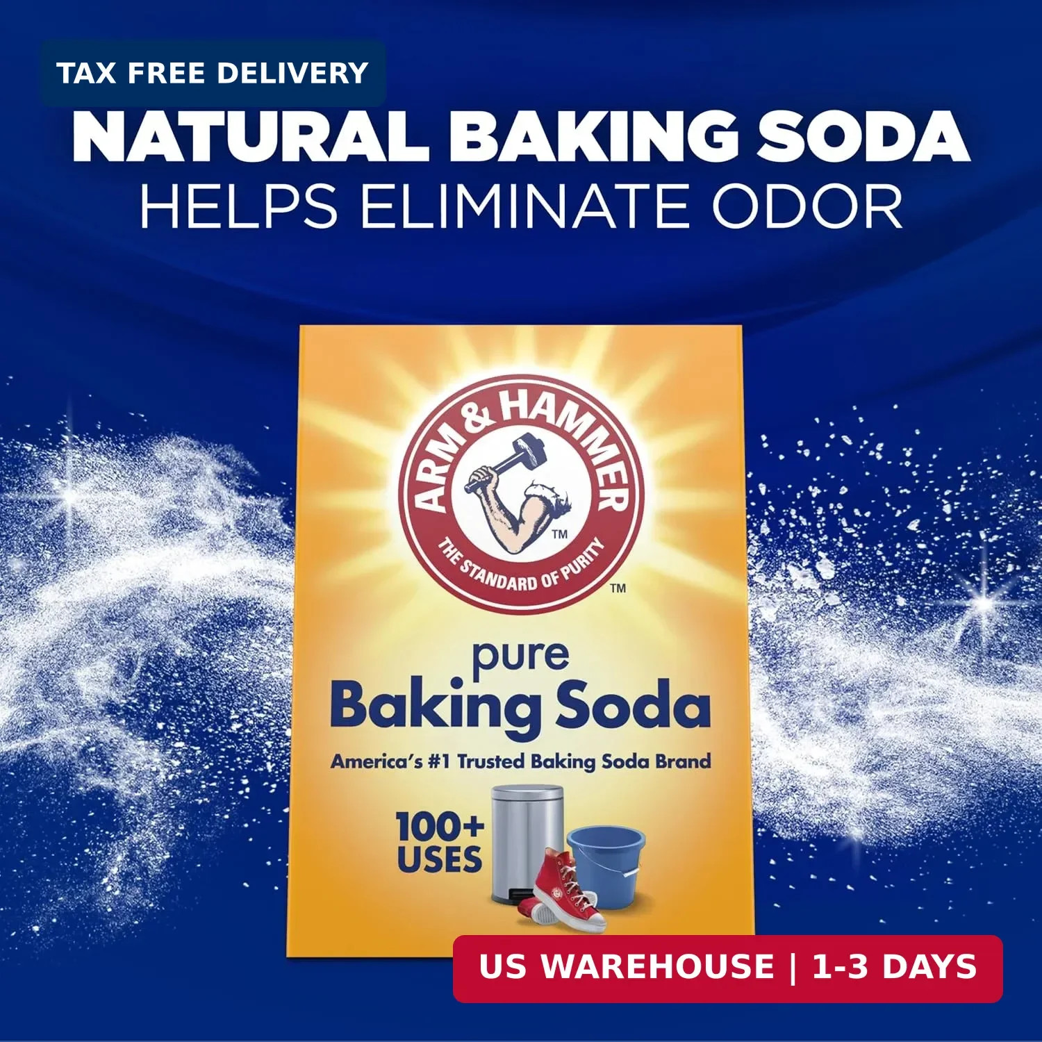 Powder Laundry Detergent, Alpine Clean, 9.56 lb, 155 Loads | Odor E