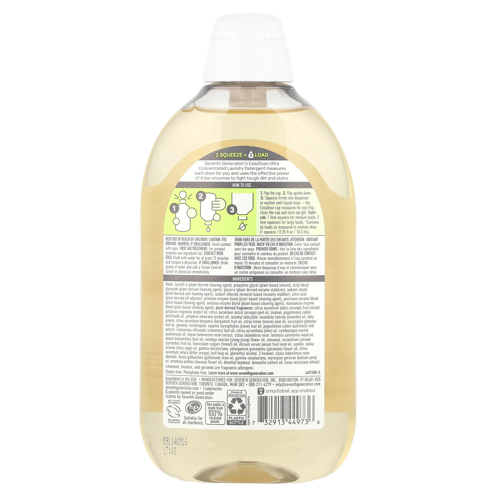 Easydose Ultra Power+ Laundry Detergent, Clean, 23.1 fl oz (683 ml)