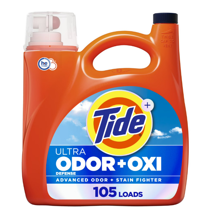 Tide Ultra Odor Defense + Oxi Liquid Detergent 148 fl oz 105 Loads
