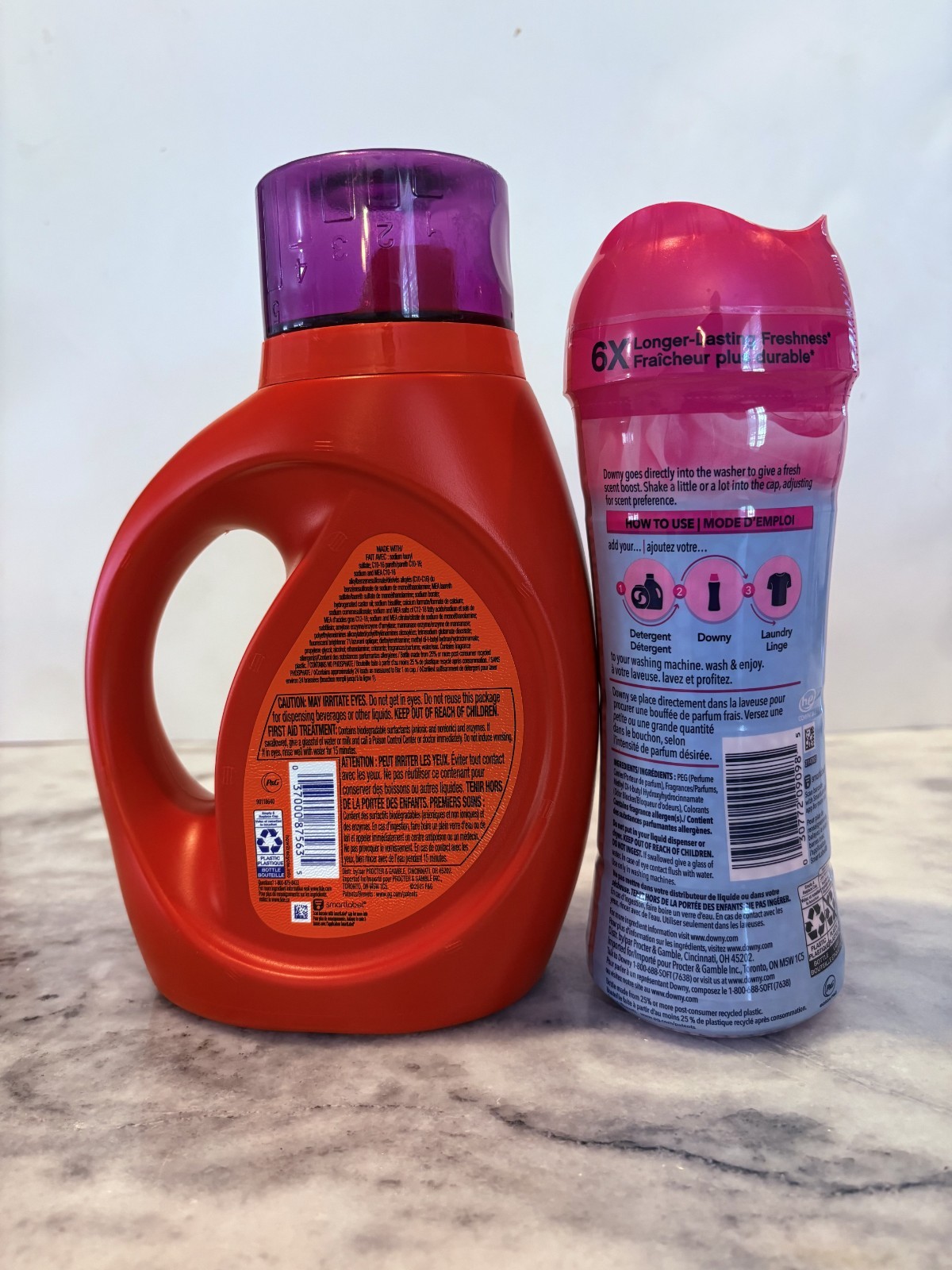 Tide Febreze 37 oz Laundry Detergent + Downy April Fresh Scent Booster Bundle
