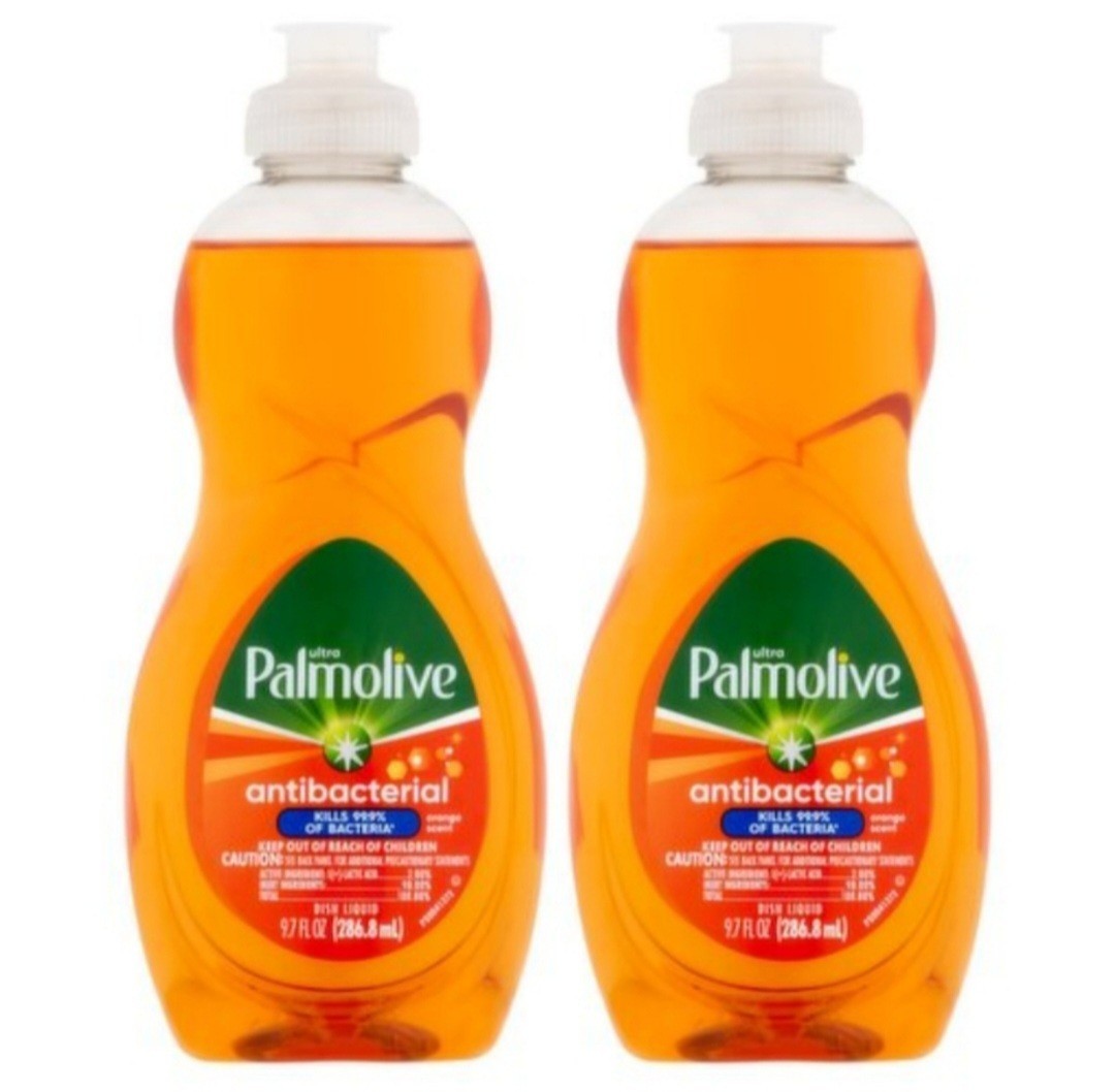 PALMOLIVE (2-PACK) 9.7 Fl. Oz. 🍊🫧 ●ANTIBACTERIAL● Ultra Dishwashing Liquid.
