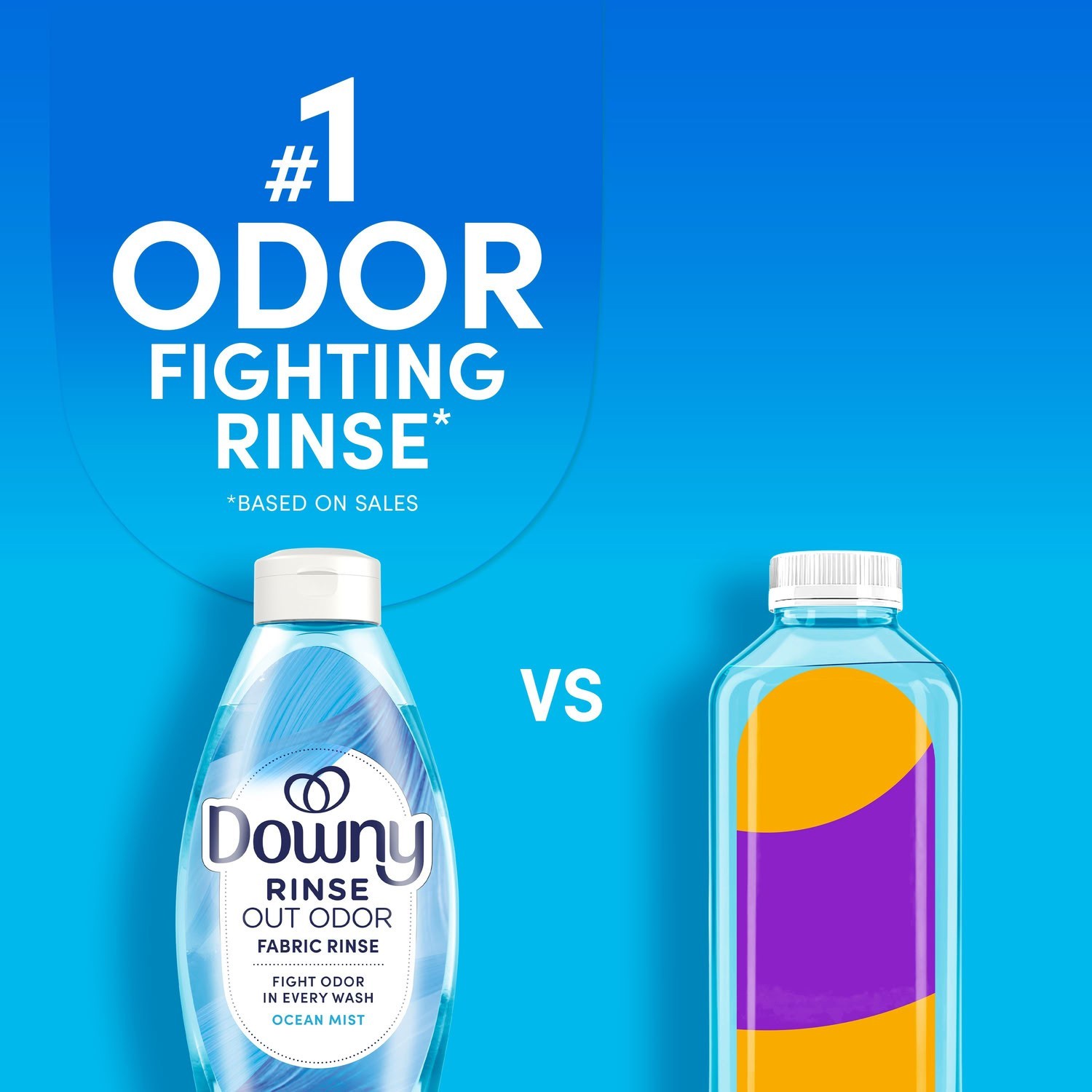 Downy Rinse Out Odor Laundry Rinse Ocean Mist Scent Refreshes 48 Fl Oz