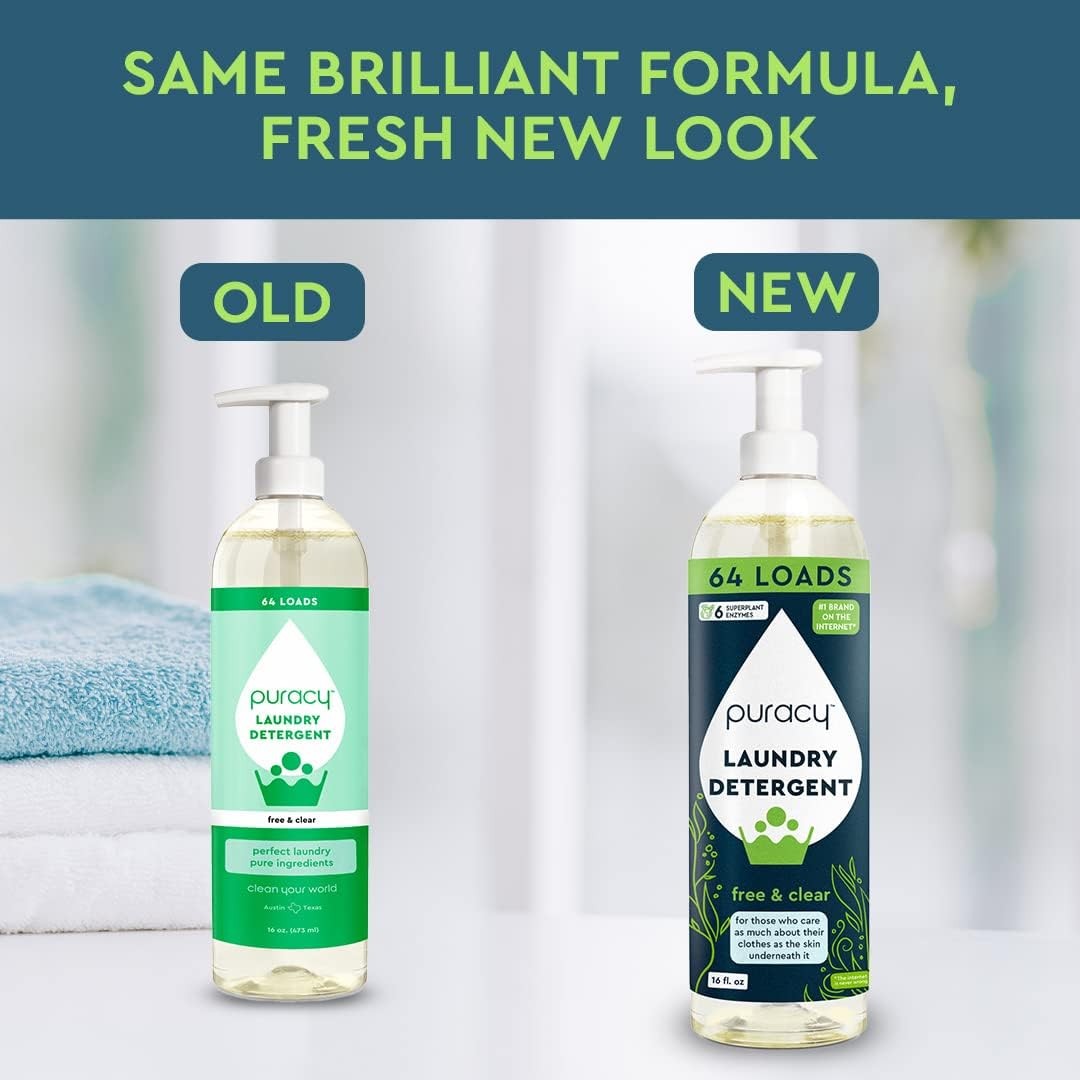 Laundry Detergent – Enzyme-Powered Liquid Laundry Detergent Concentrate, Natural
