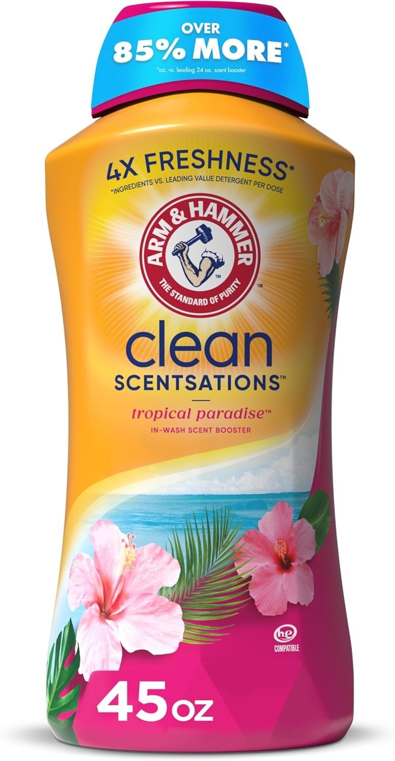 NEW Arm & Hammer Clean Scentsations In-Wash Tropical Paradise Scent Booster 45oz