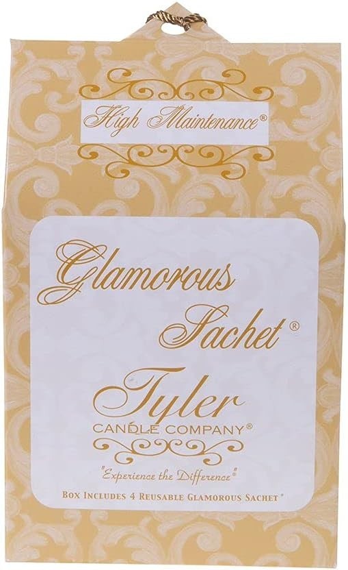 Glamorous Sachets for Laundry – 4 Count Invigorating Freshness & Home Fragrance