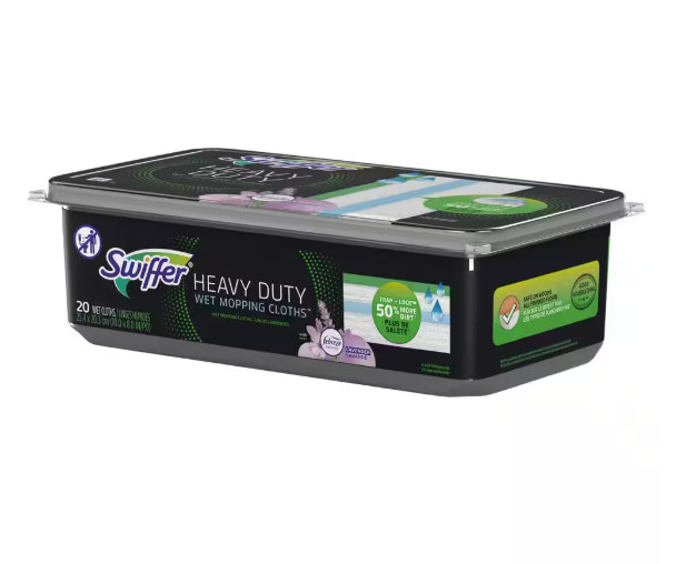 Swiffer Sweeper Heavy Duty Wet Lavender Vanilla Scent Refills Floor Mop Pads20ct
