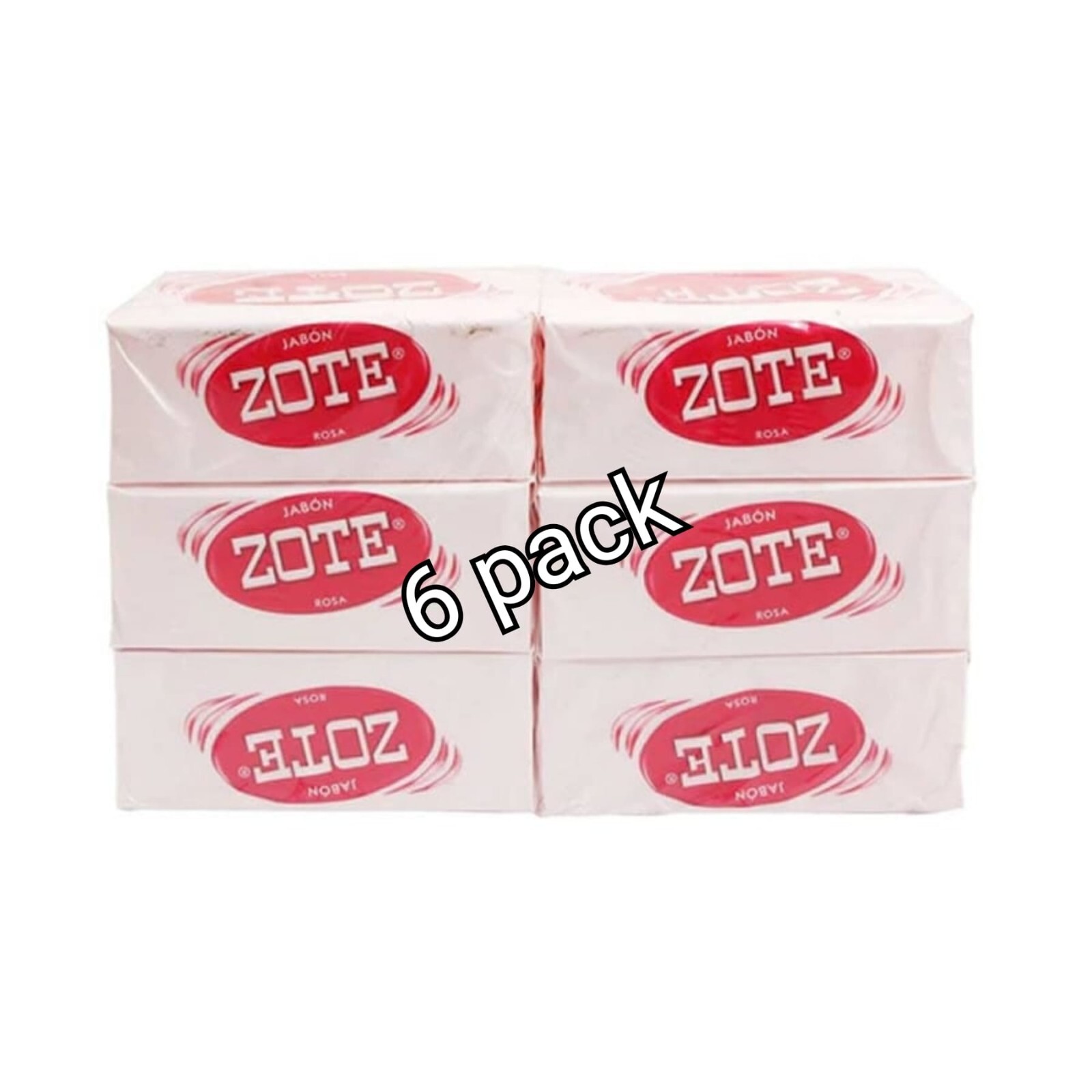 Jabon Zote Rosa Pink Laundry Soap Washing Clothes Bars 6 pack 400g Quitamanchas