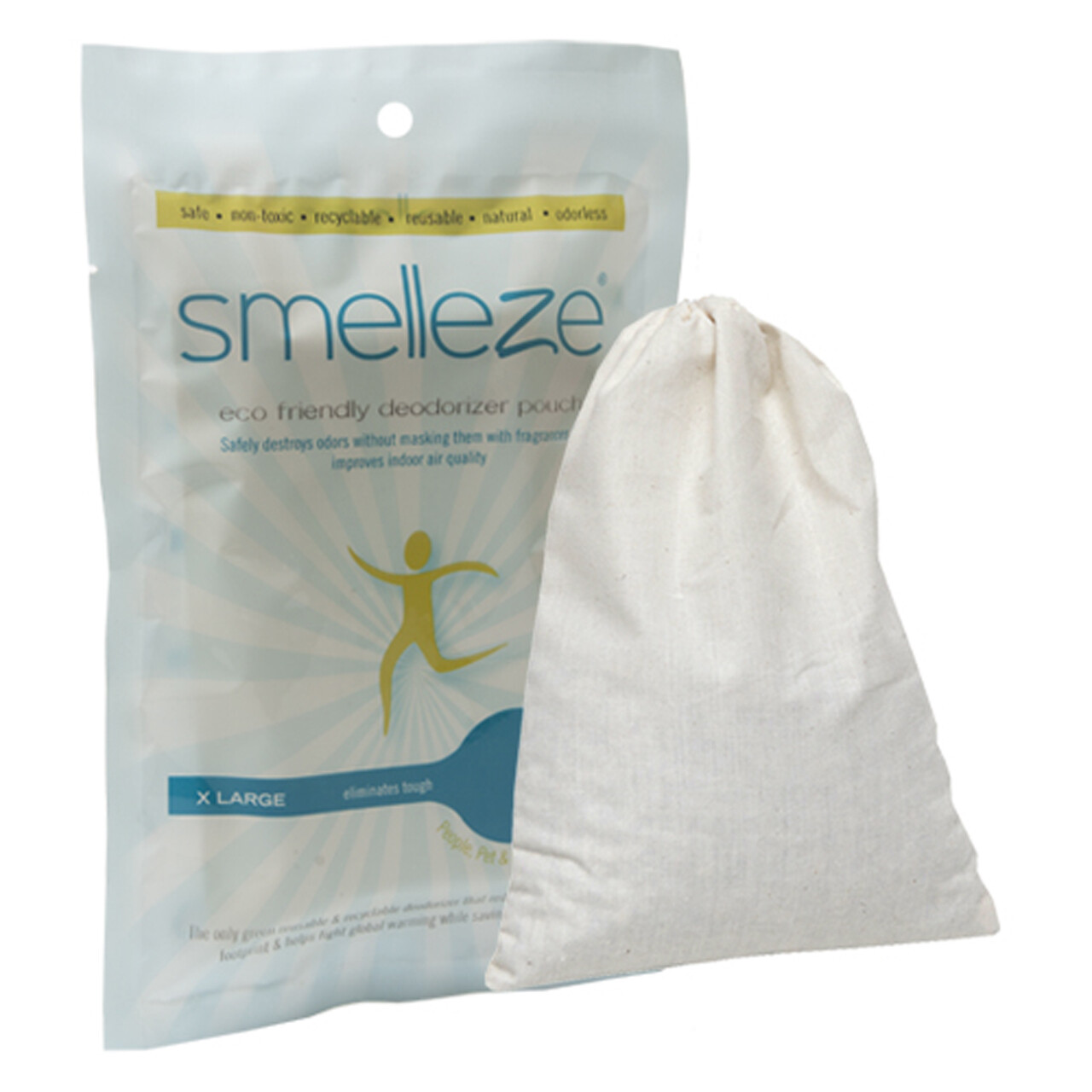 SMELLEZE Reusable Laundry Smell Removal Deodorizer Pouch: Remove Clothes Odor
