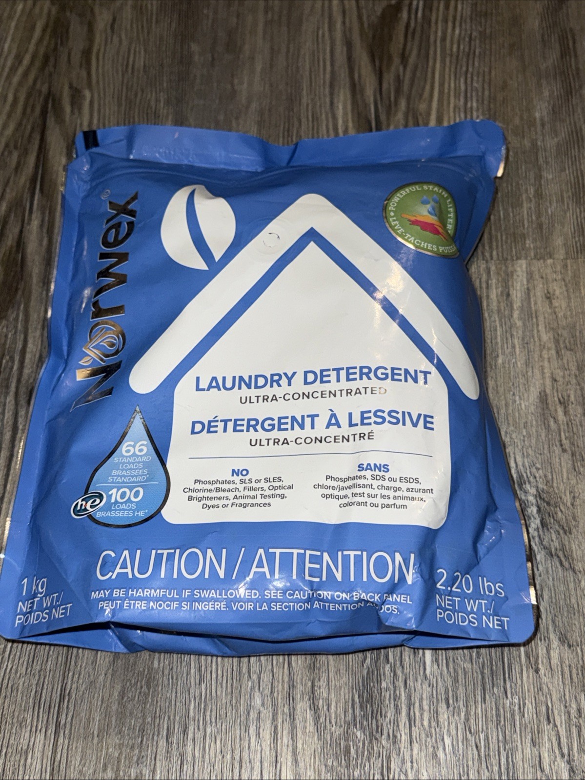 Norwex Laundry Detergent Ultra-Concentrated 2.20 Lbs 66/100 loads NEW