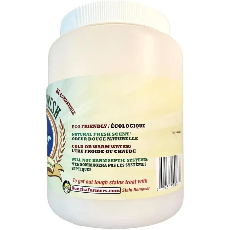 Buncha Farmers Country Fresh 100% All Natural Eco-Friendly Laundry Detergent