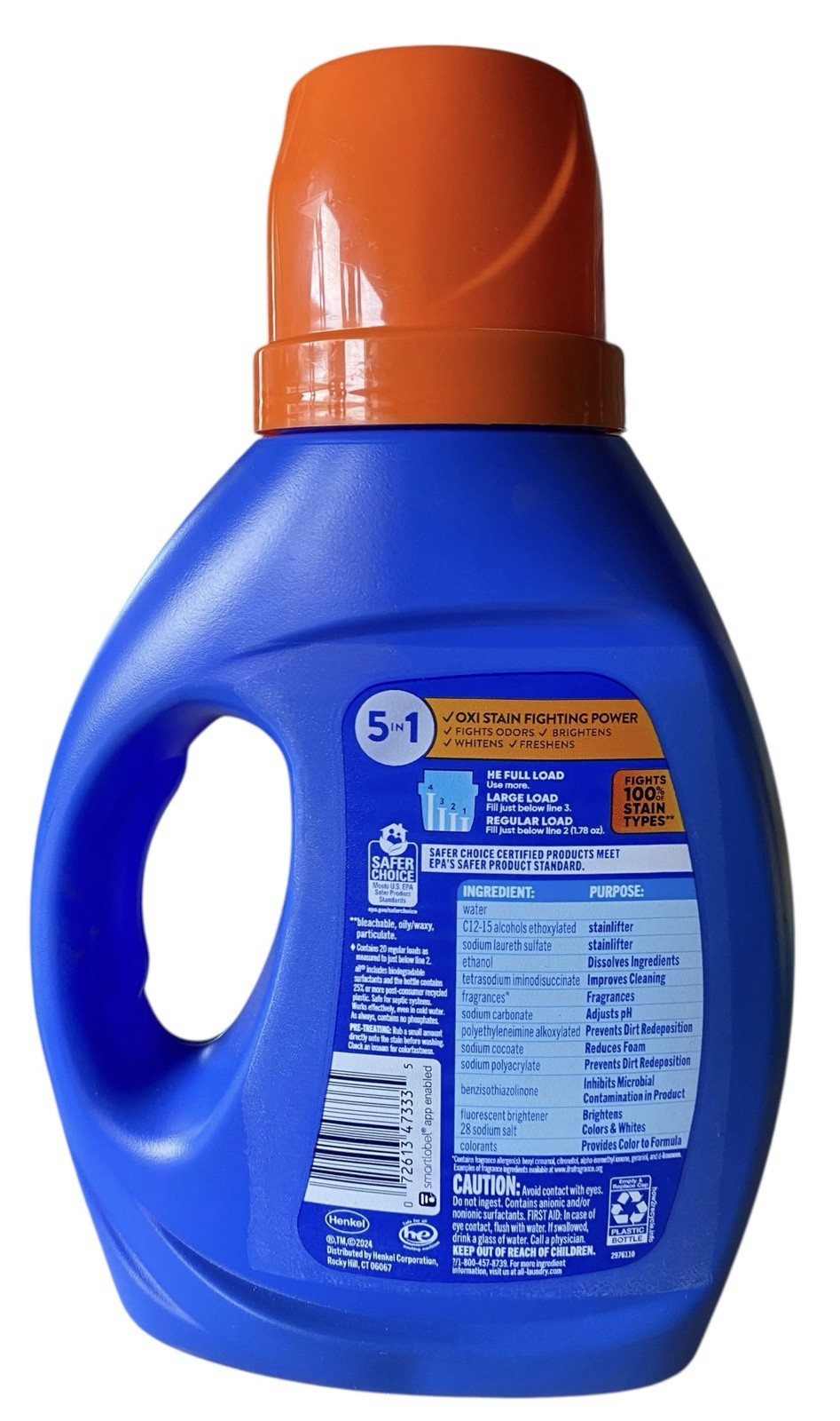 all Fresh & Clean Laundry Detergent Oxi Plus Odor Lifter 36 fl oz 20 Loads