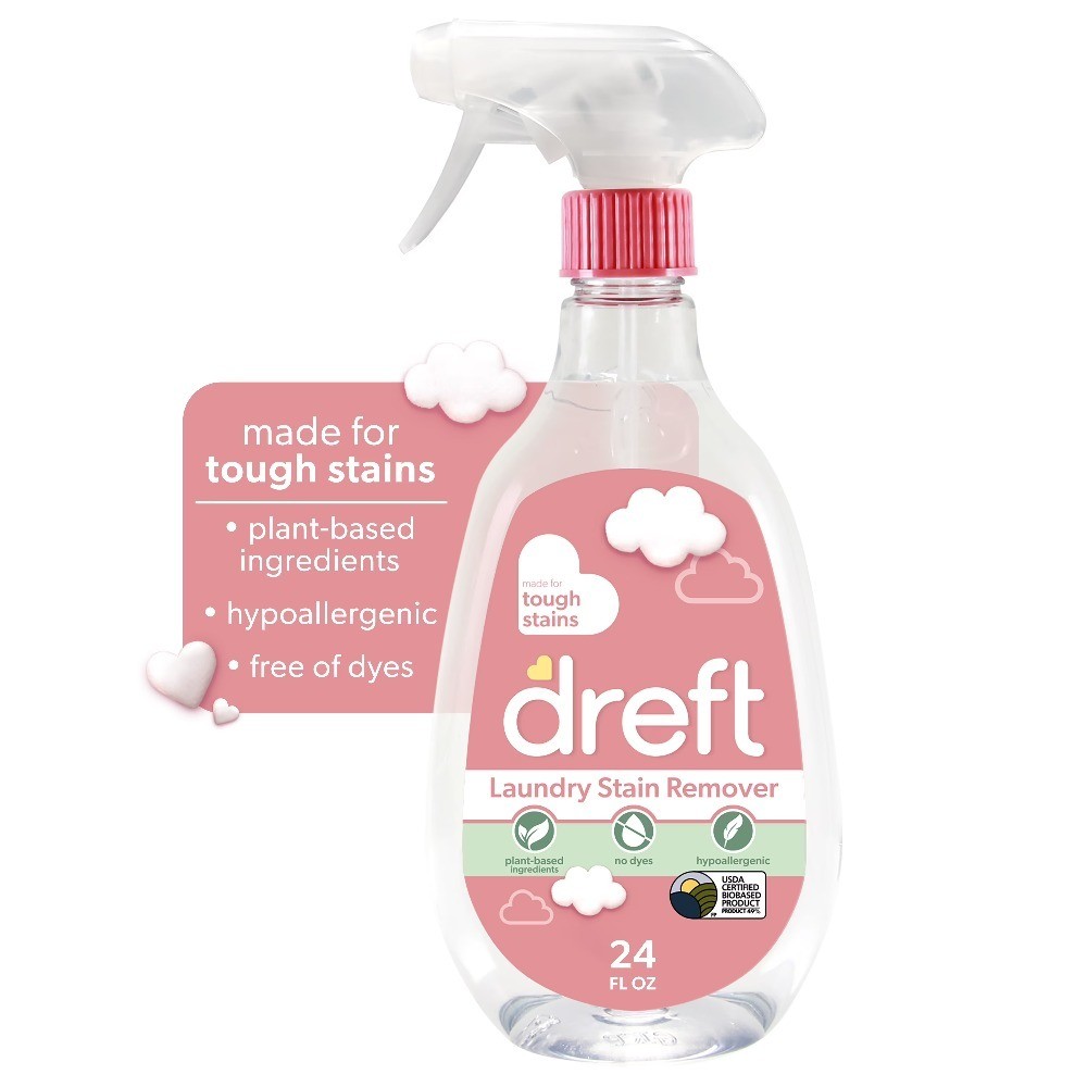 Plant Based Baby Laundry Stain Remover Spray and Wash Baby Essentials 24 oz