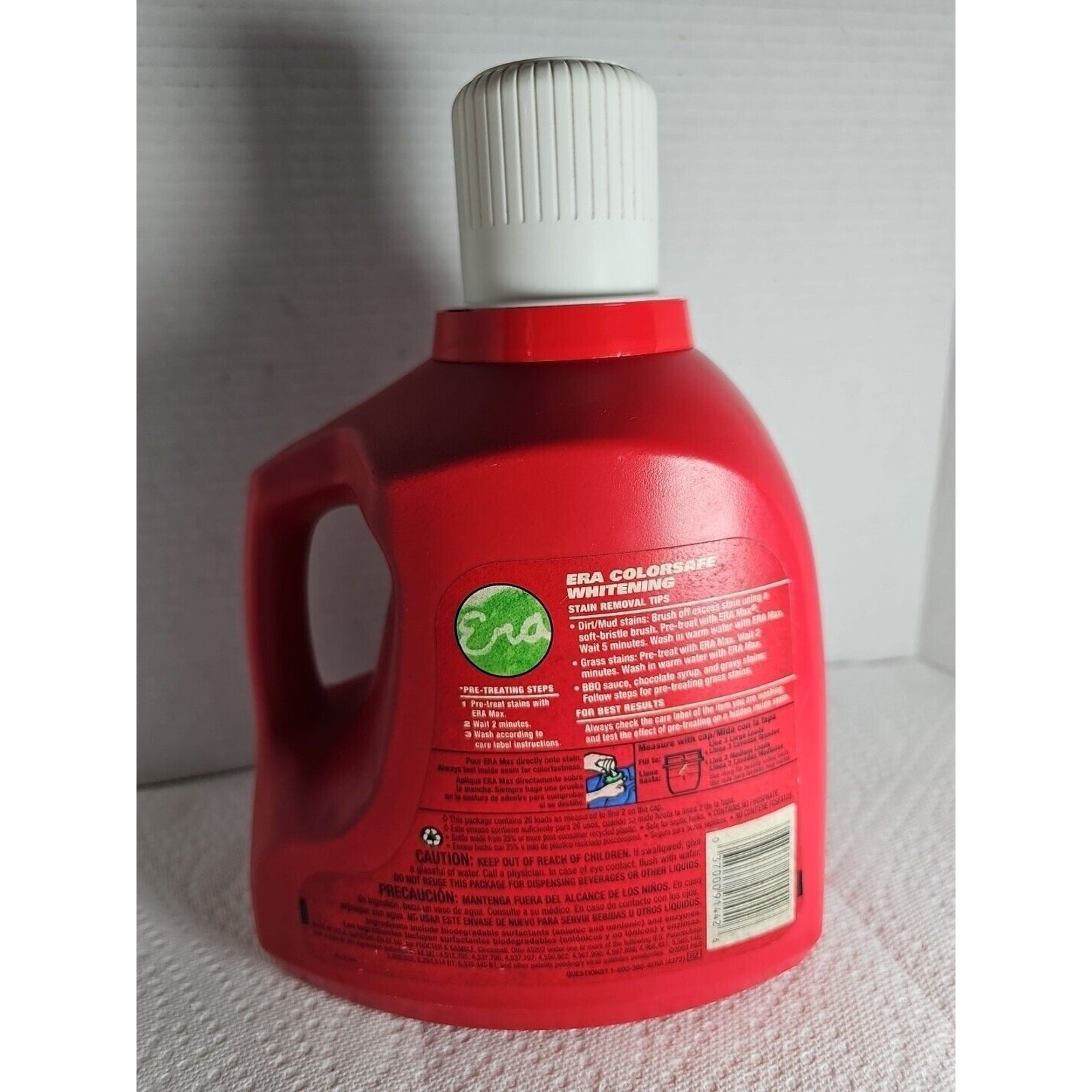 NOS Ultra Era Max W Bleach Alternative Laundry Detergent Soap 100oz 2003