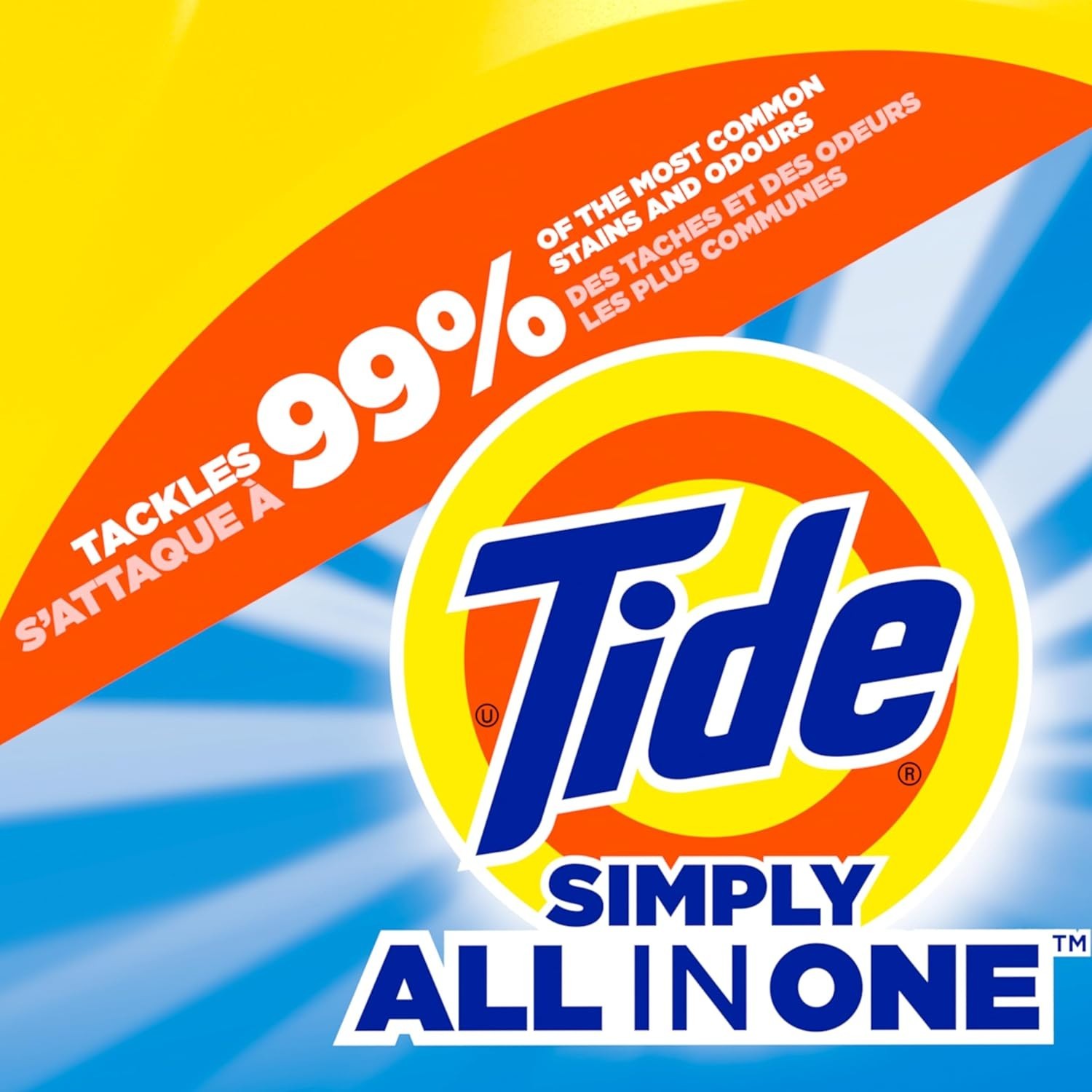 Tide Simply All-In-One Liquid Laundry Detergent, Refreshing Breeze Scent, 128