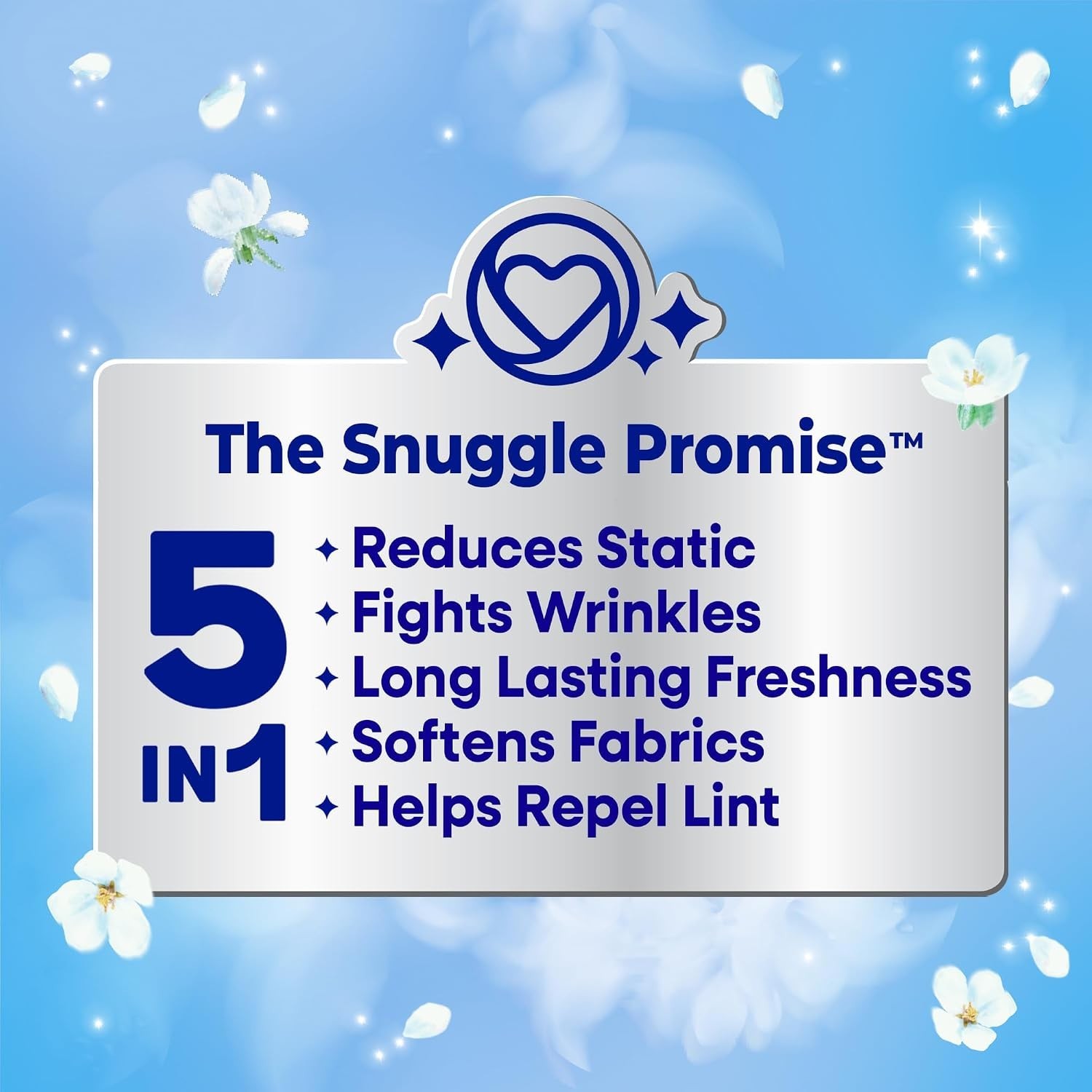 Snuggle Blue Sparkle Dryer Sheets 230 Count Fabric Softener Laundry Fresh Scent