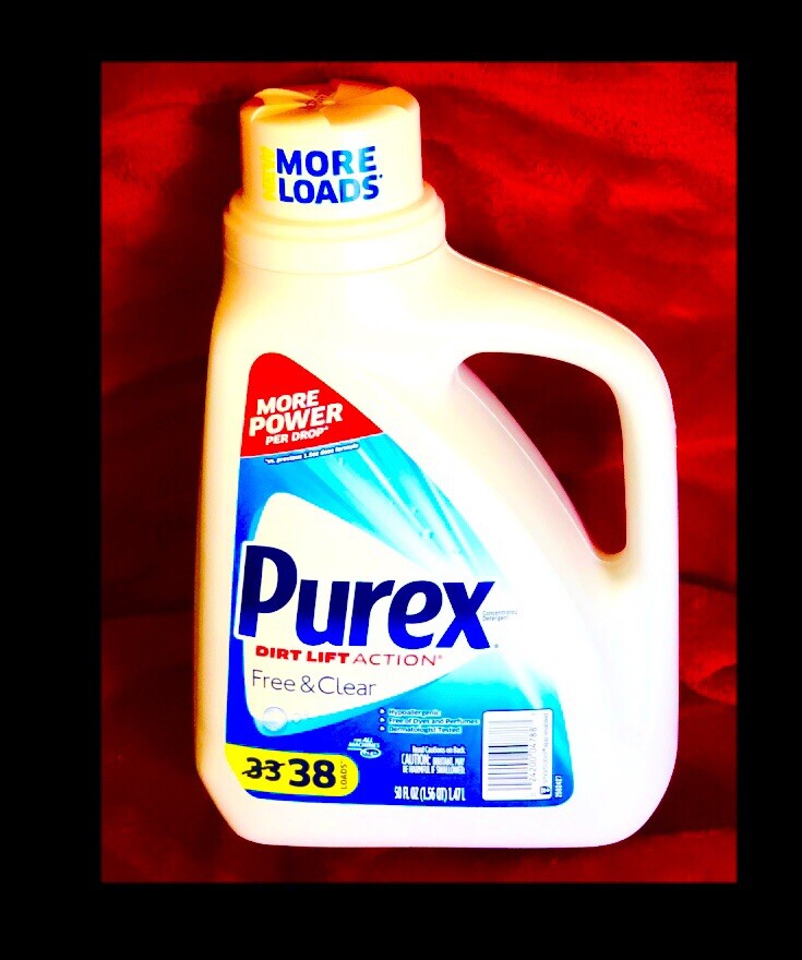 PUREX Free & Clear HYPOALLERGENIC, CONCENTRATED Detergent 38 Loads,NO DYES/SCENT