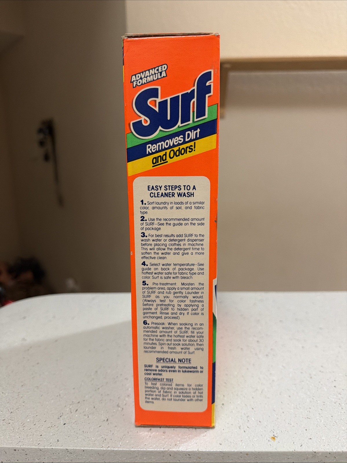 SURF Laundry Detergent Powder Soap Giant Size 42oz Sealed Vintage 1990’s