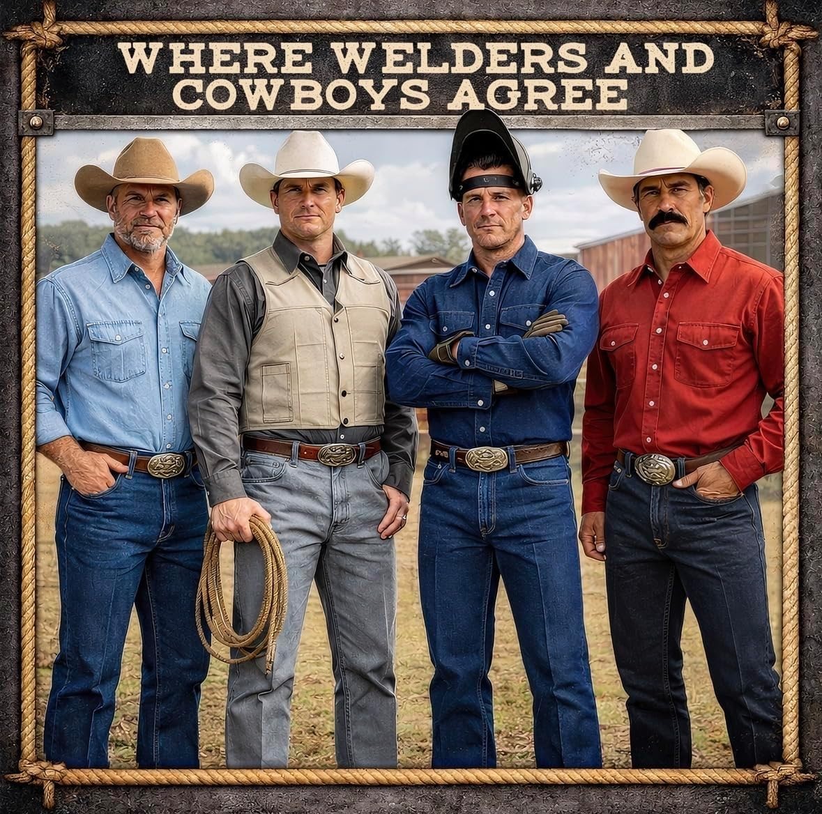 Western Cowboy Starch for Crisp and Clean Denim – Patent Formula with Leather…