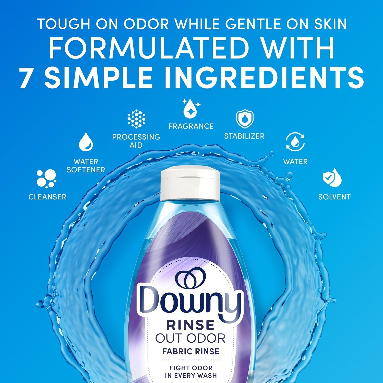 Downy Rinse Out Odor Laundry Rinse Fresh Lavender Scent Refreshes 48 Oz