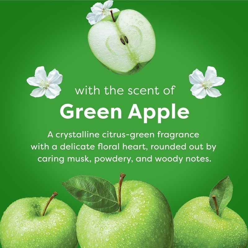 Fabric Conditioner Green Apple Scent 105 Loads Softness Freshness HE Compatible