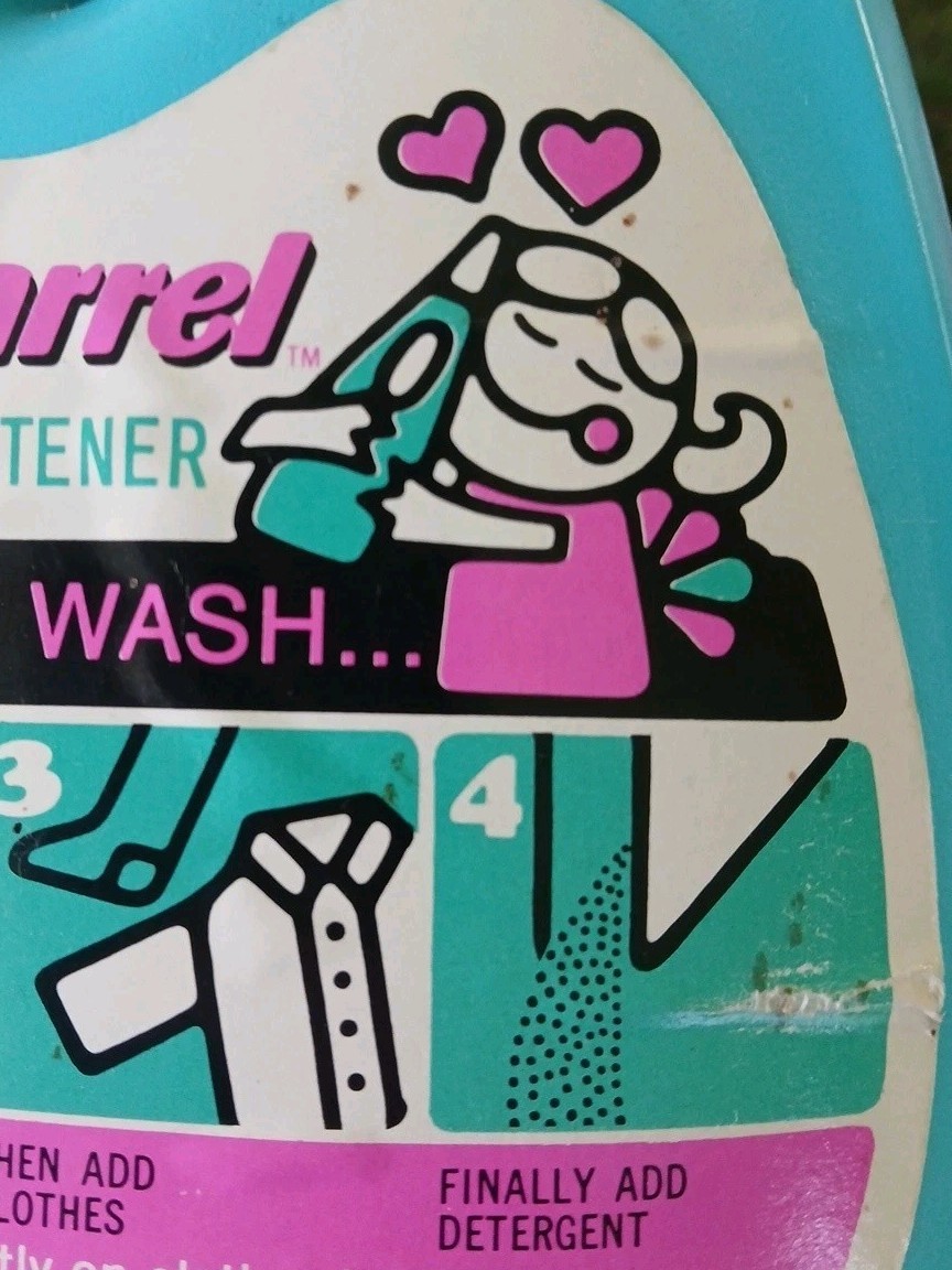 Vtg Johnson Rain Barrel Fabric Softener 48 FL OZ Laundry Full 70’s Movie Prop