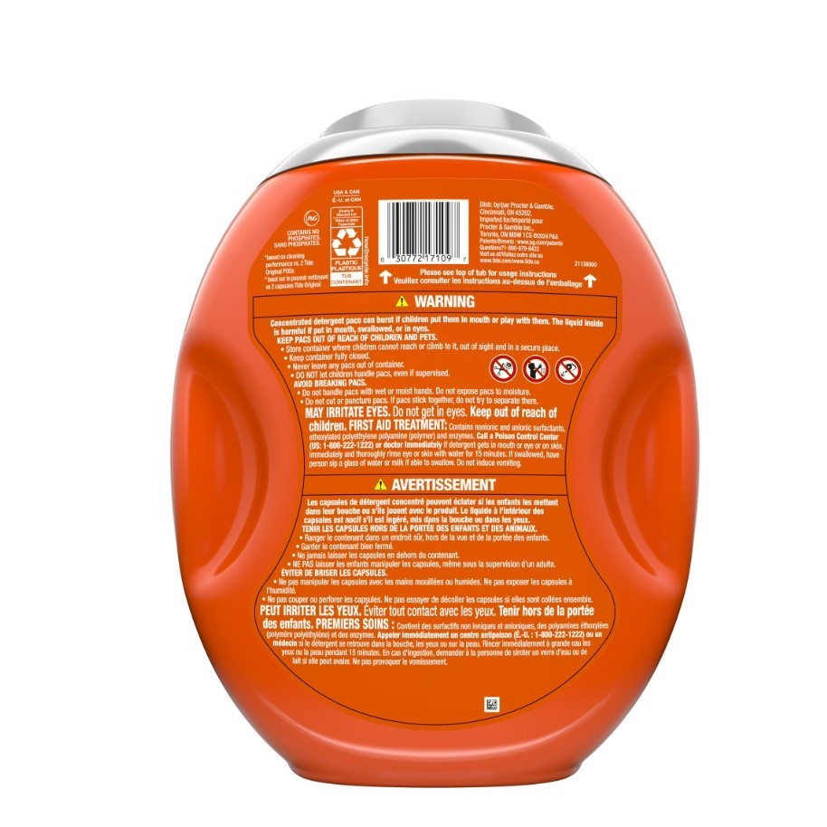 3 PACK Tide Hygienic Clean Power PODS Laundry Detergent Pacs, Original, 57 Count